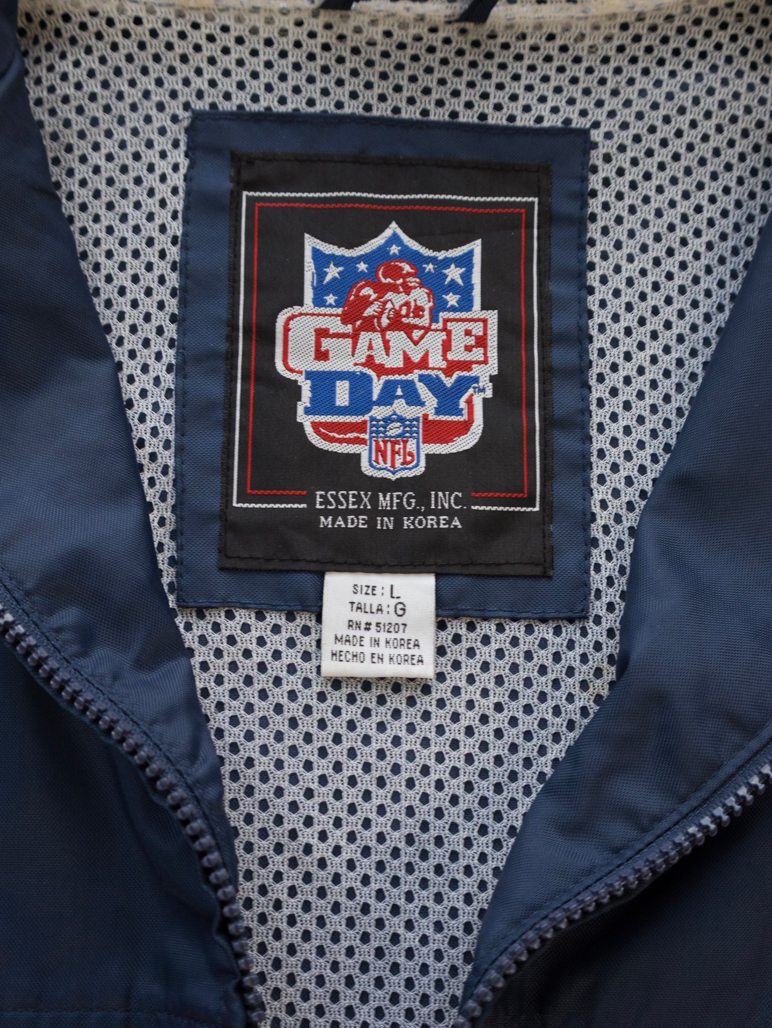 Vintage Navy Denver Broncos Track Jacket (L)