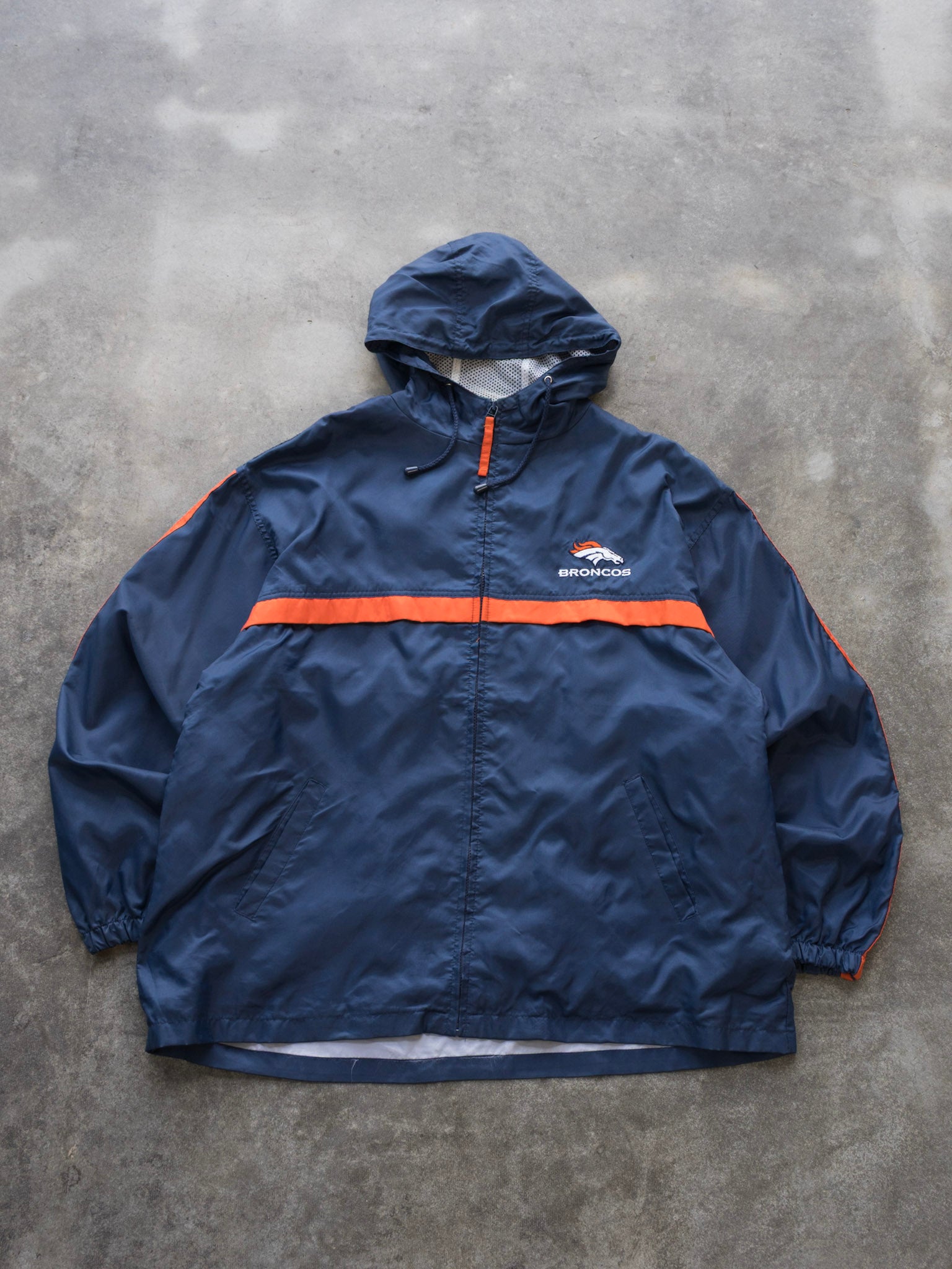 Vintage Navy Denver Broncos Track Jacket (L)