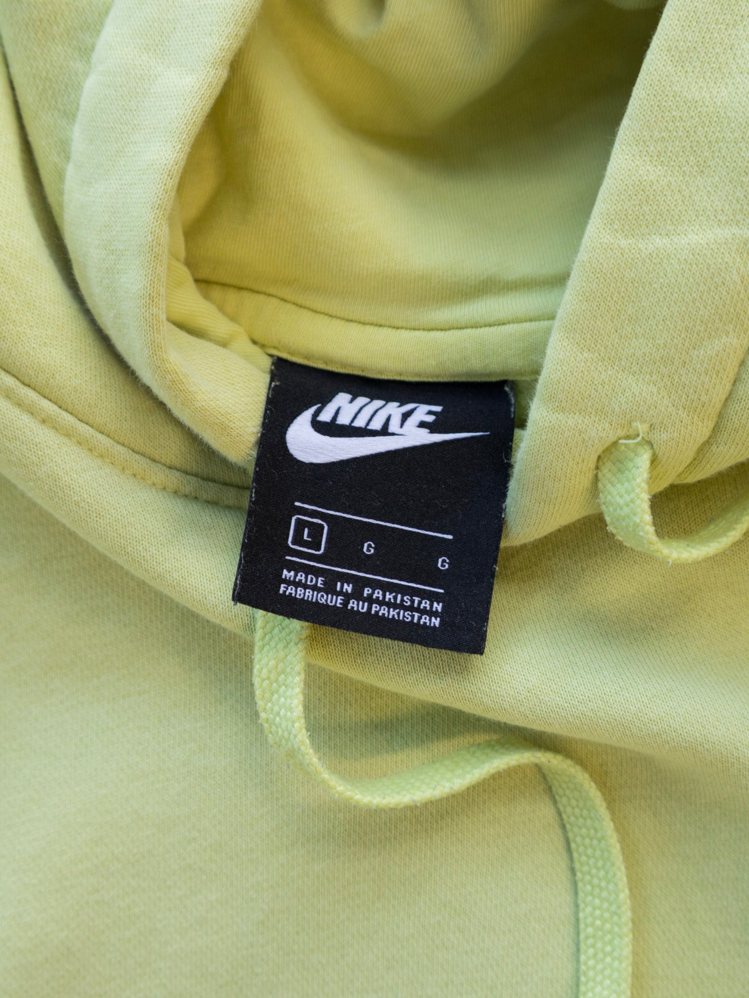 Vintage Lime Green Nike Hoodie (L)