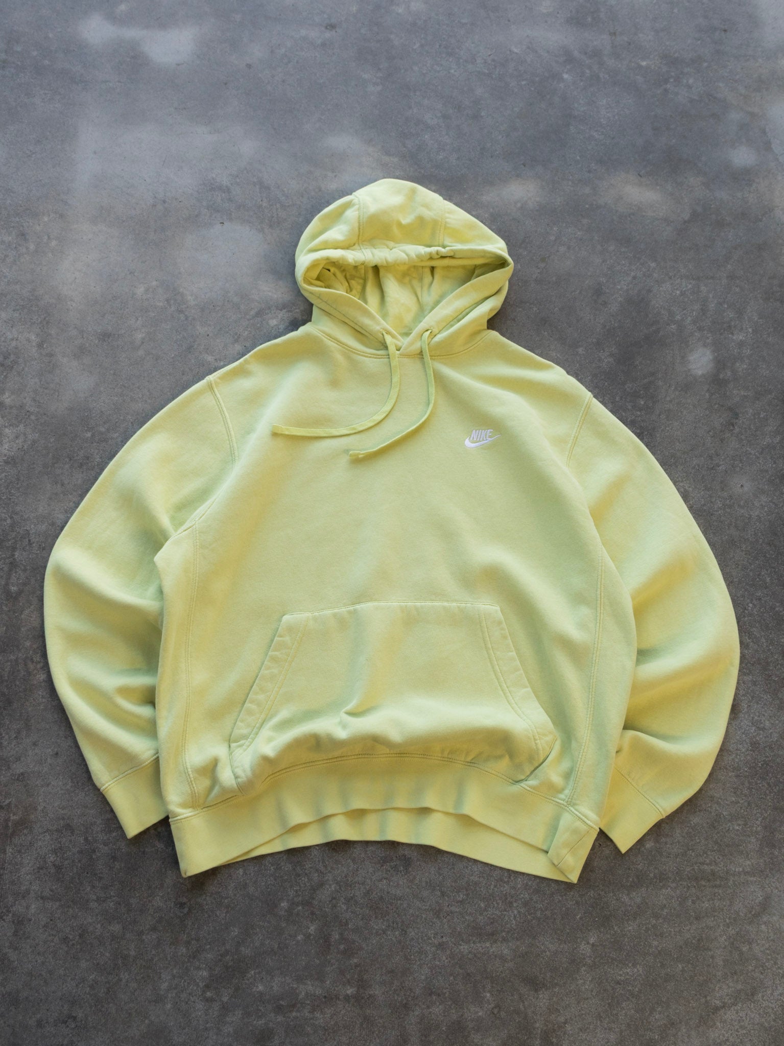 Vintage Lime Green Nike Hoodie (L)
