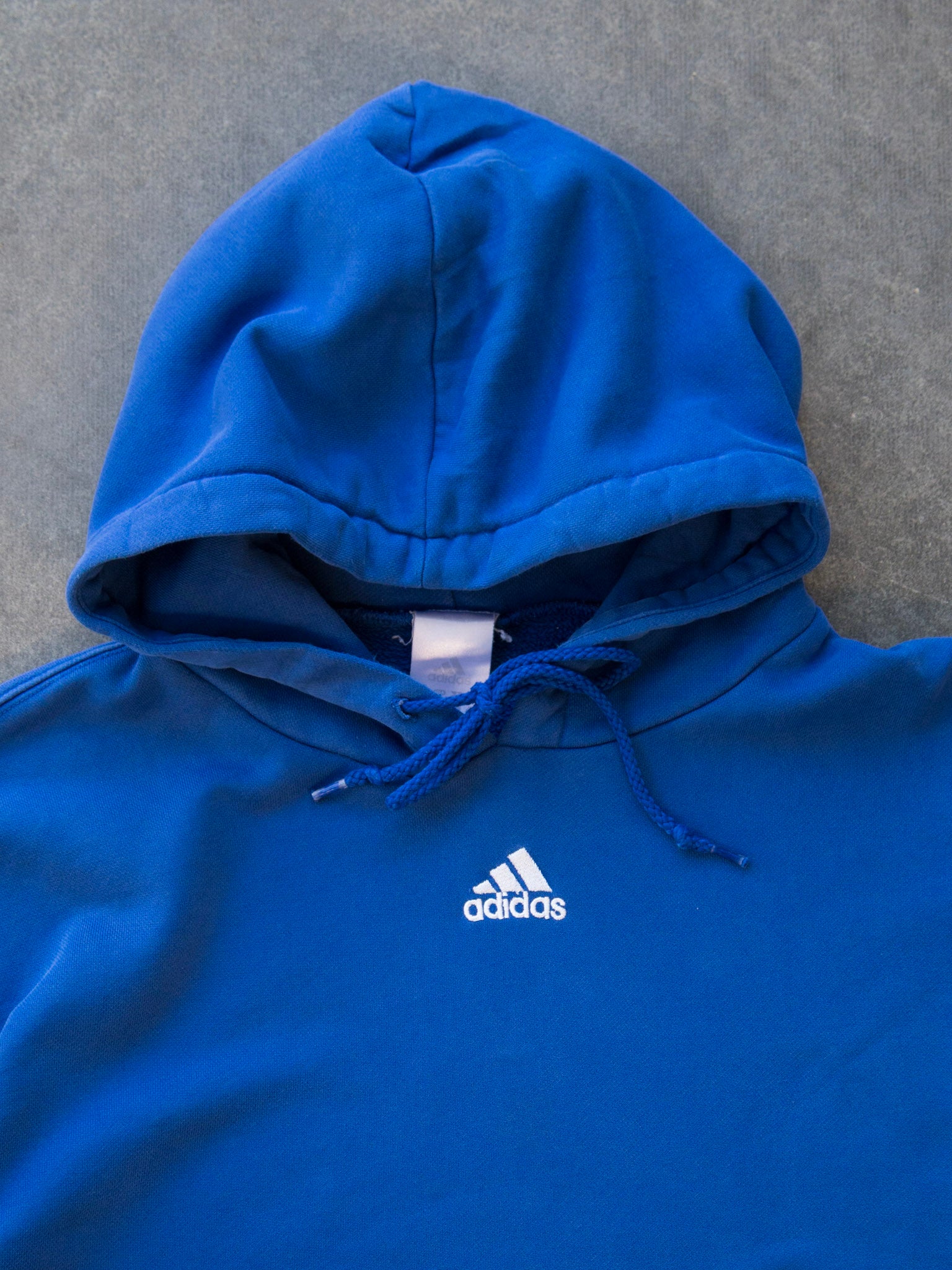 Vintage Blue Adidas Hoodie (L)