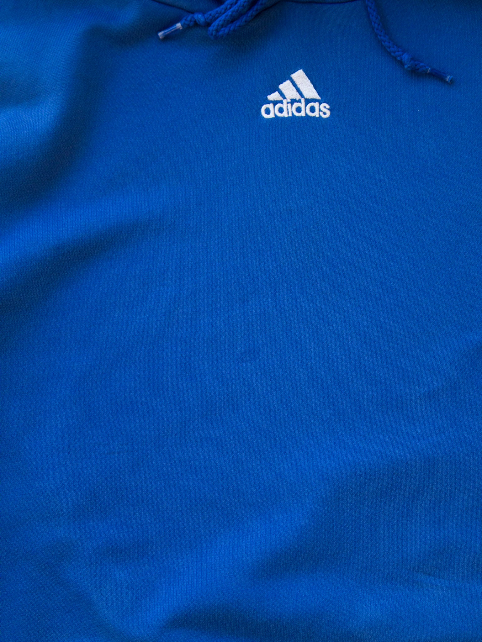 Vintage Blue Adidas Hoodie (L)