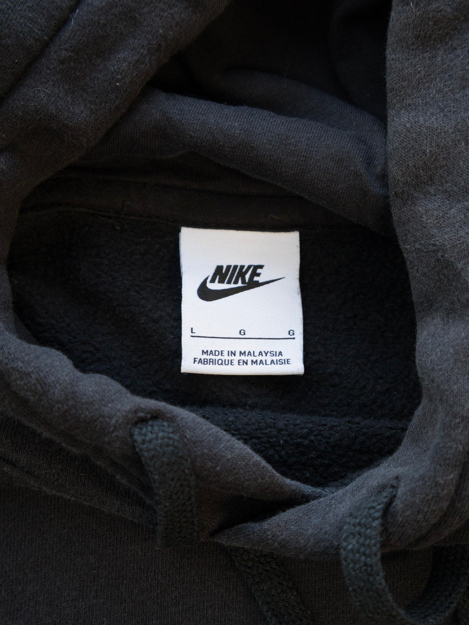 Vintage Black Nike Hoodie (L)