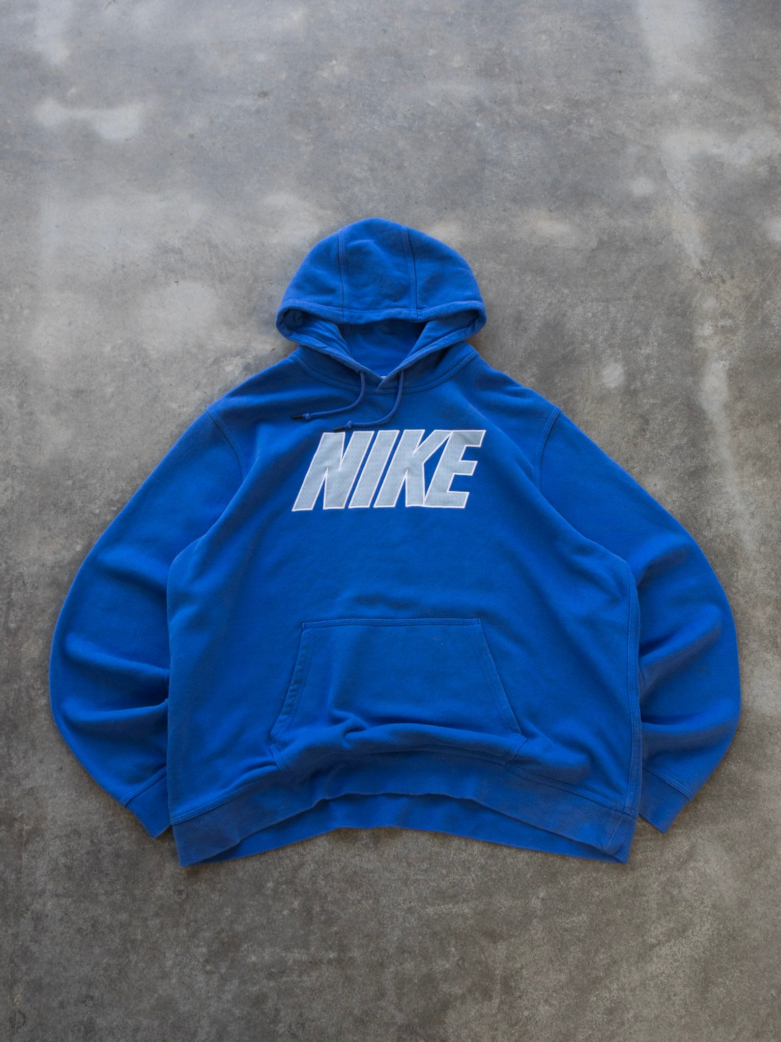 Vintage Blue Nike Hoodie (2XL)