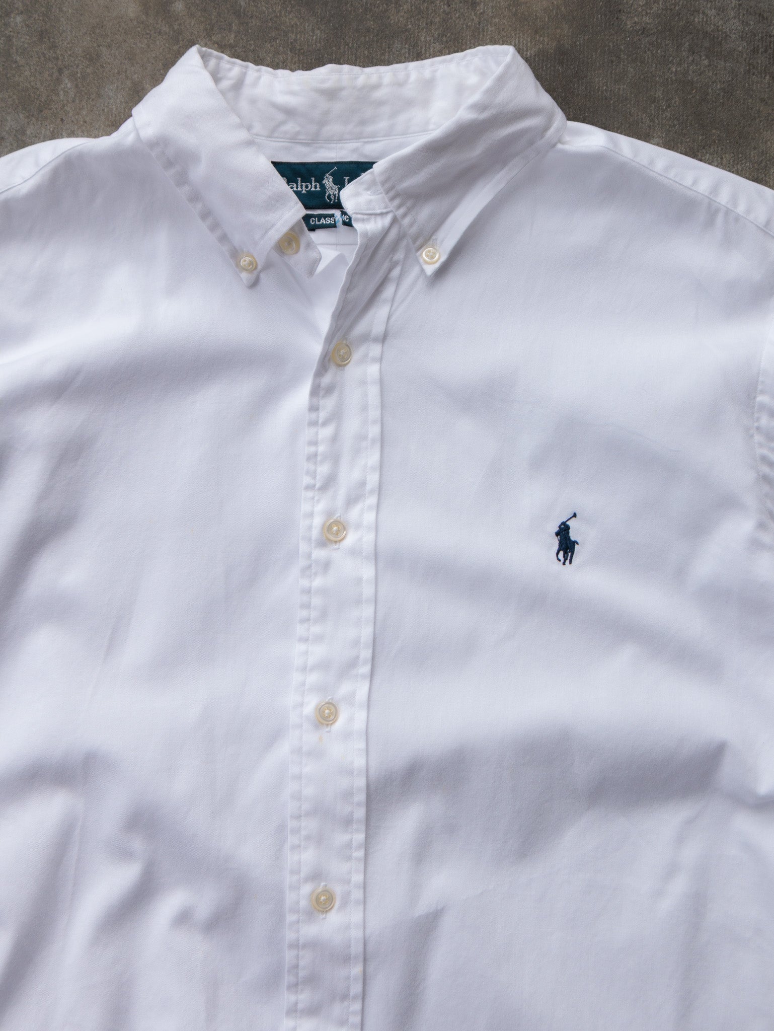 Vintage White Ralph Lauren Shirt (L)