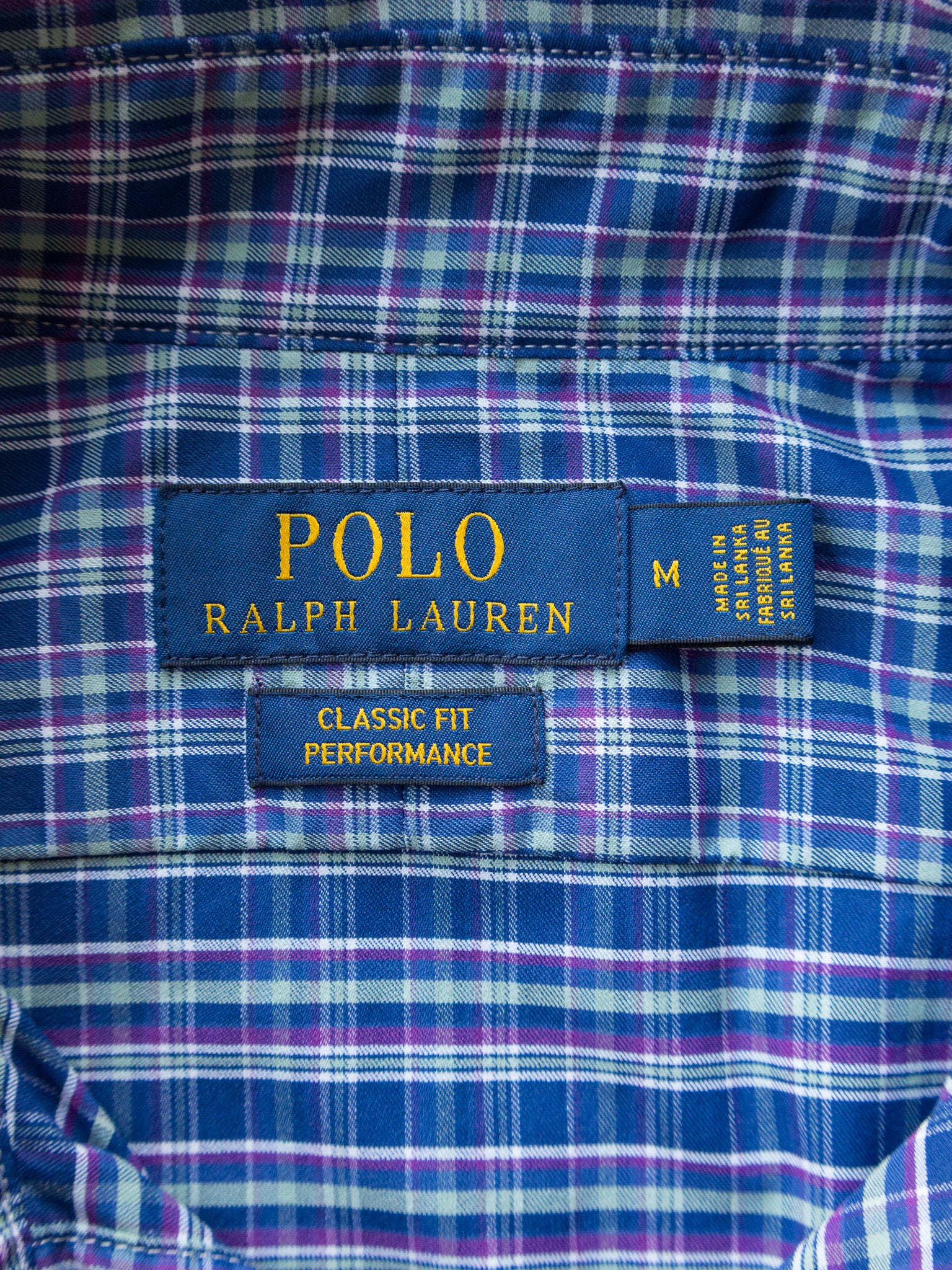 Vintage Blue & Purple Ralph Lauren Check Shirt (M)