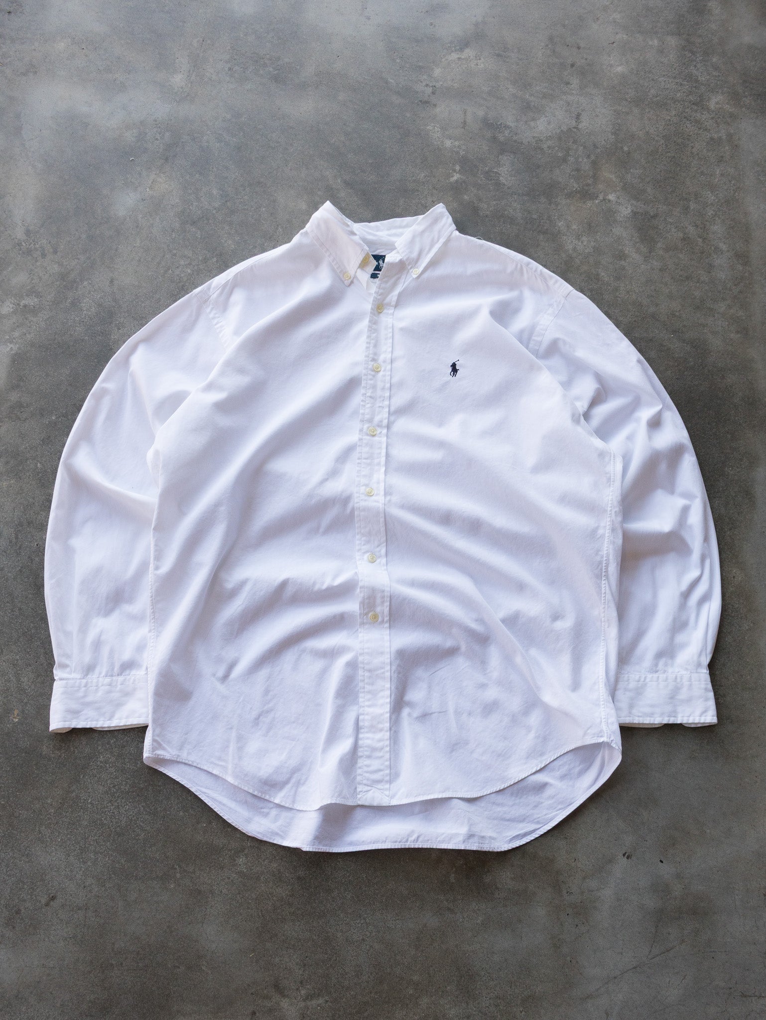 Vintage White Ralph Lauren Shirt (M)