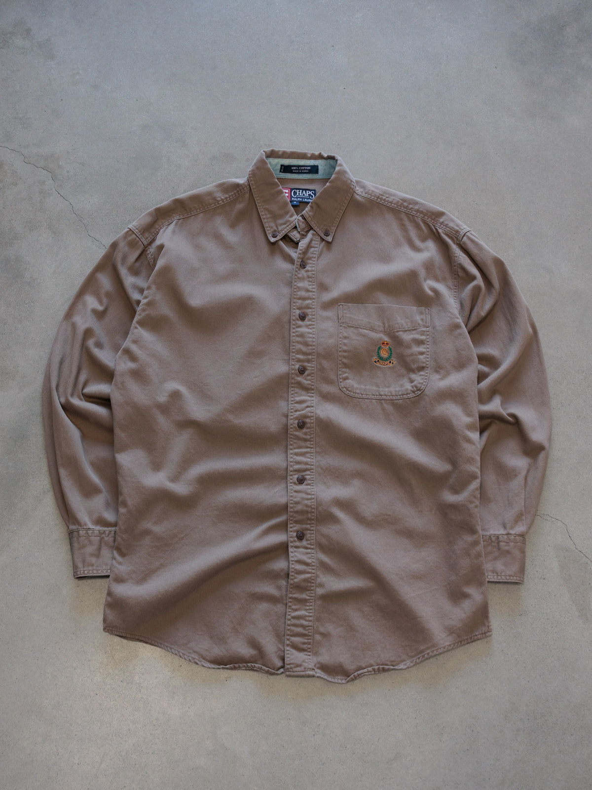 Vintage Brown Chaps Ralph Lauren Shirt (M)