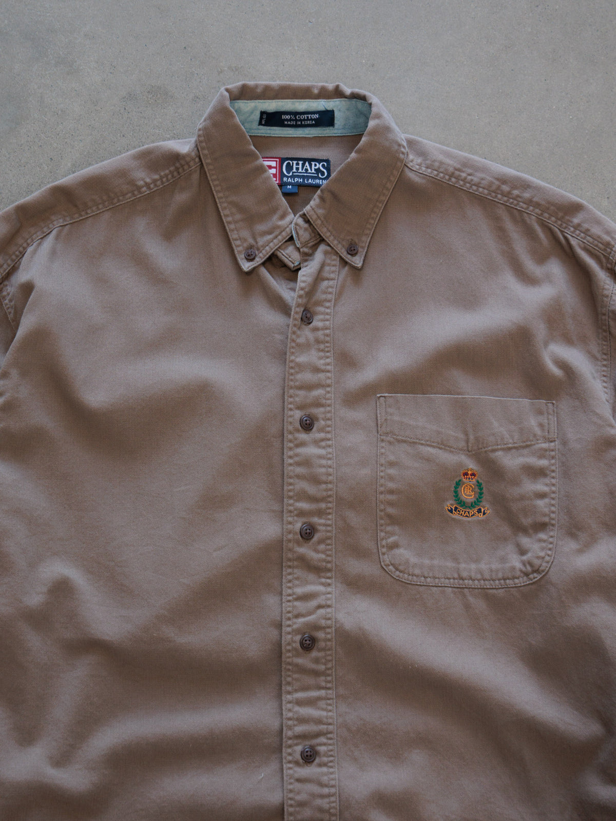 Vintage Brown Chaps Ralph Lauren Shirt (M)