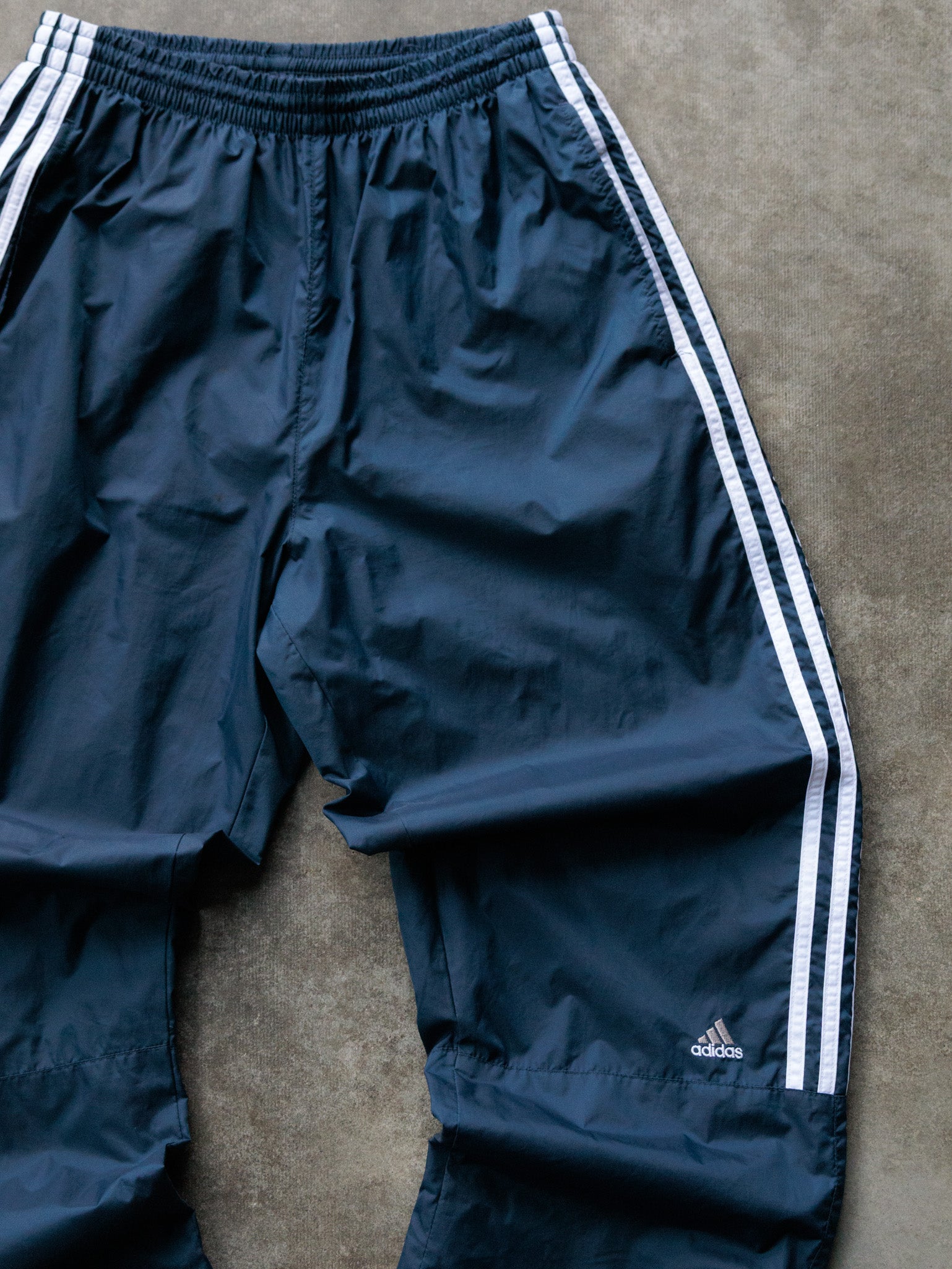 Vintage 00s Navy Adidas Track Pants (M)