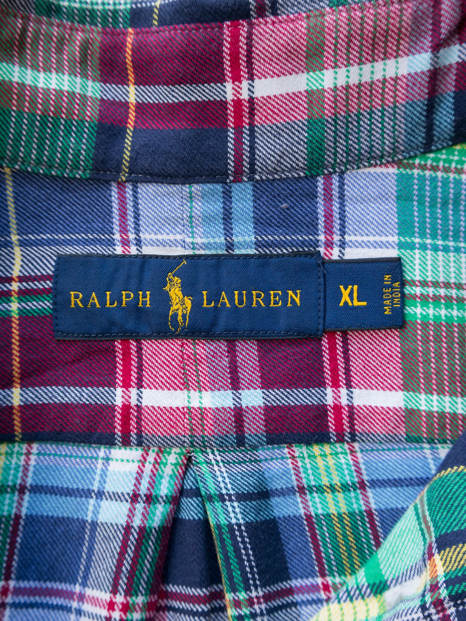 Vintage Multi-Colour Ralph Lauren Striped Shirt (XL)