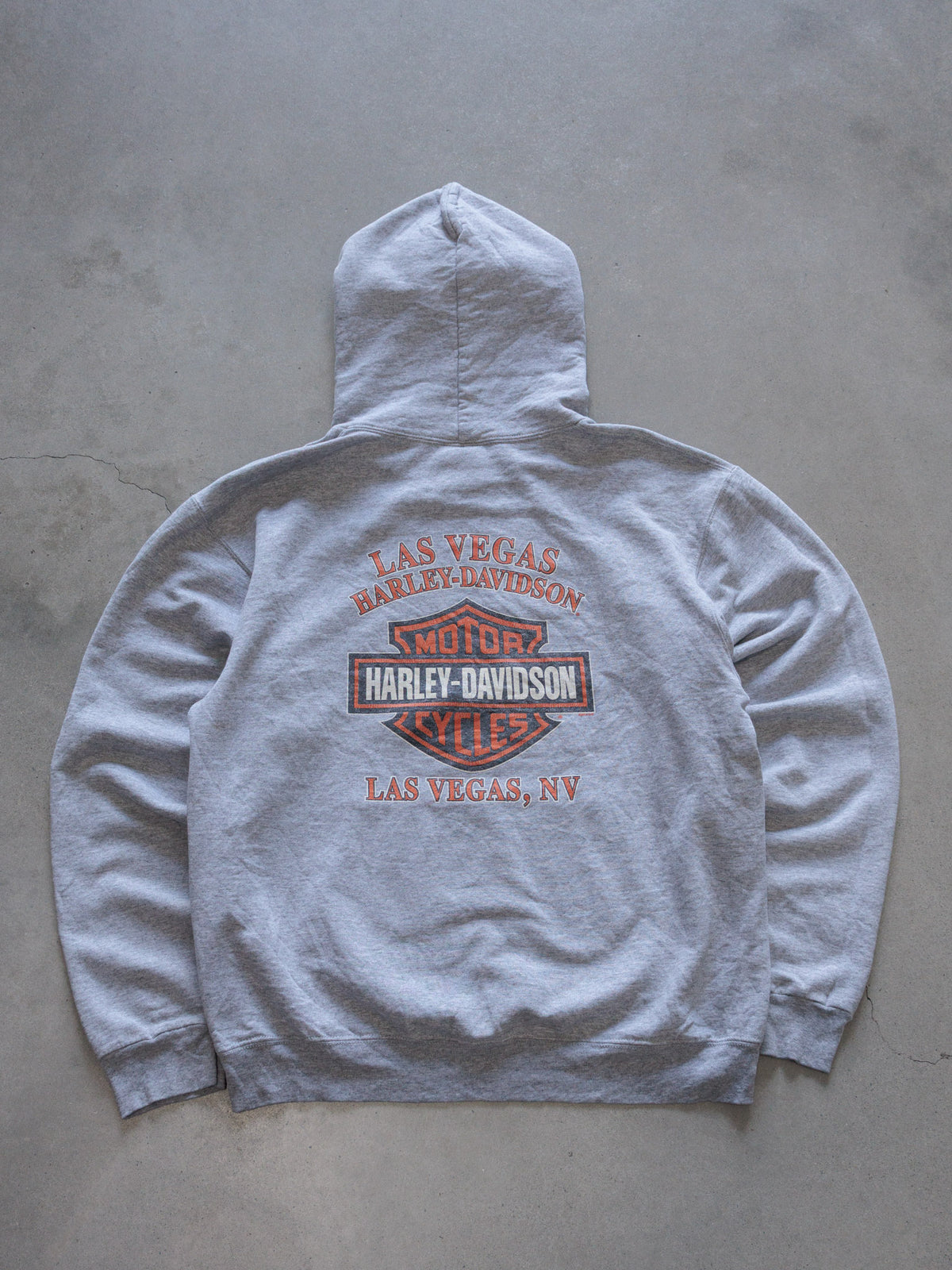 Vintage Grey Harley-Davidson Las Vegas Hoodie (M)