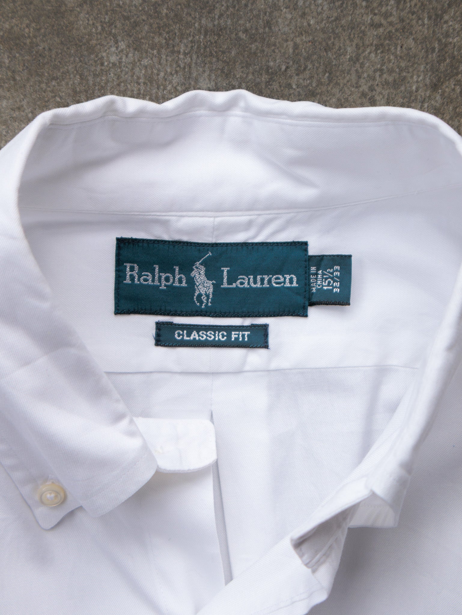 Vintage 00s White Ralph Lauren Shirt (M)