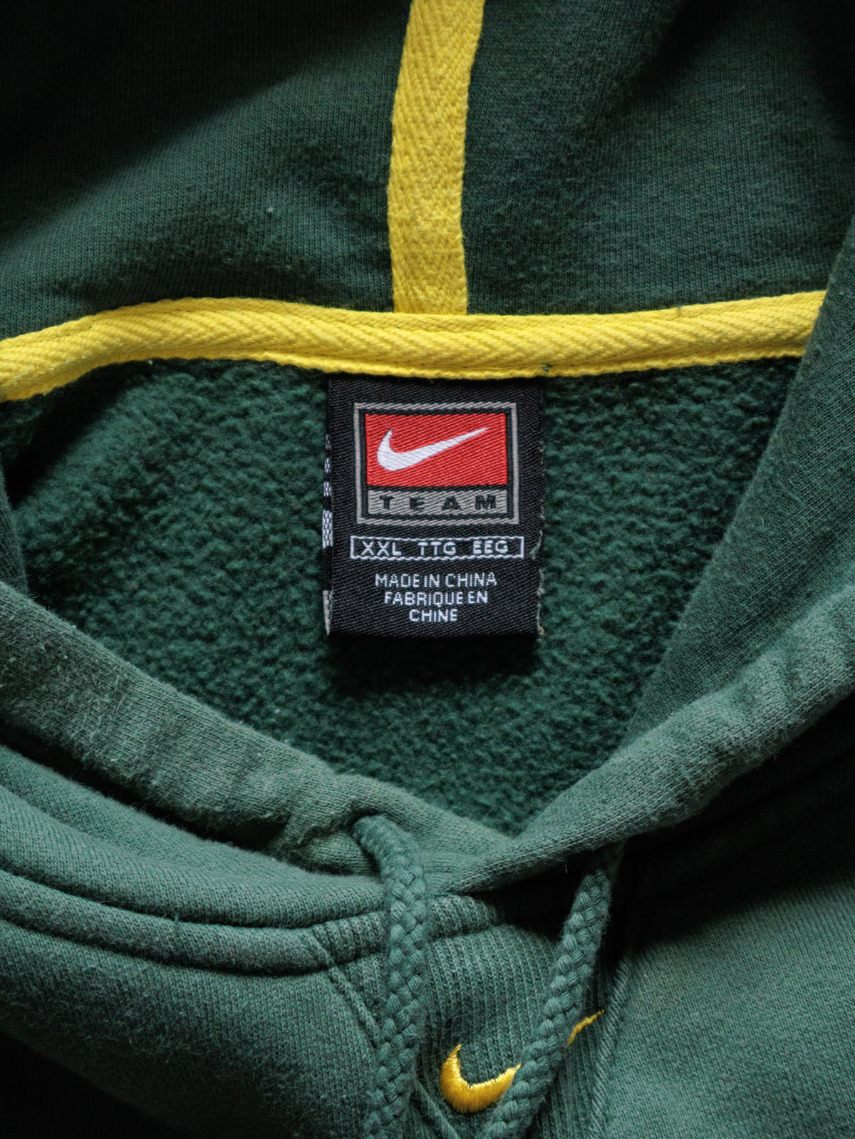 Vintage 00s Green Oregon Ducks Nike Colourblock Hoodie (2XL)