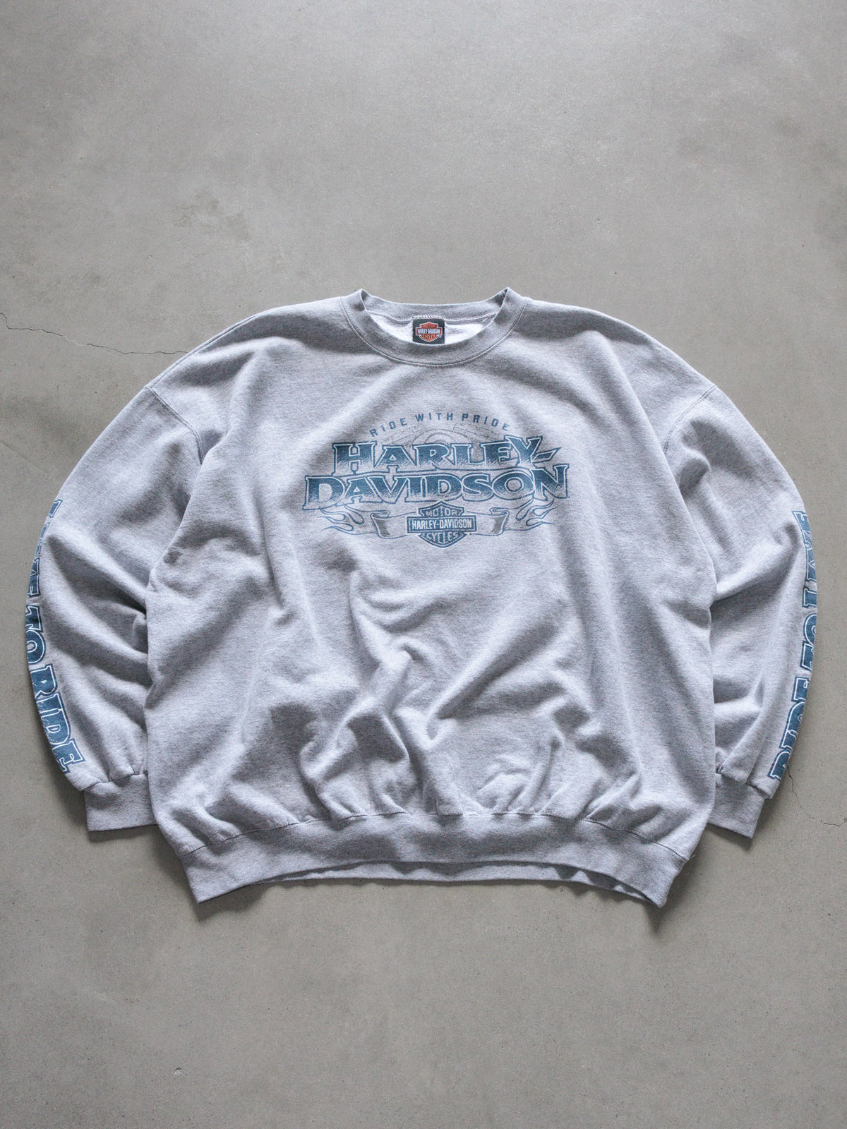 Vintage Grey Harley-Davidson Philadelphia Pennsylvania Sweatshirt (2XL)