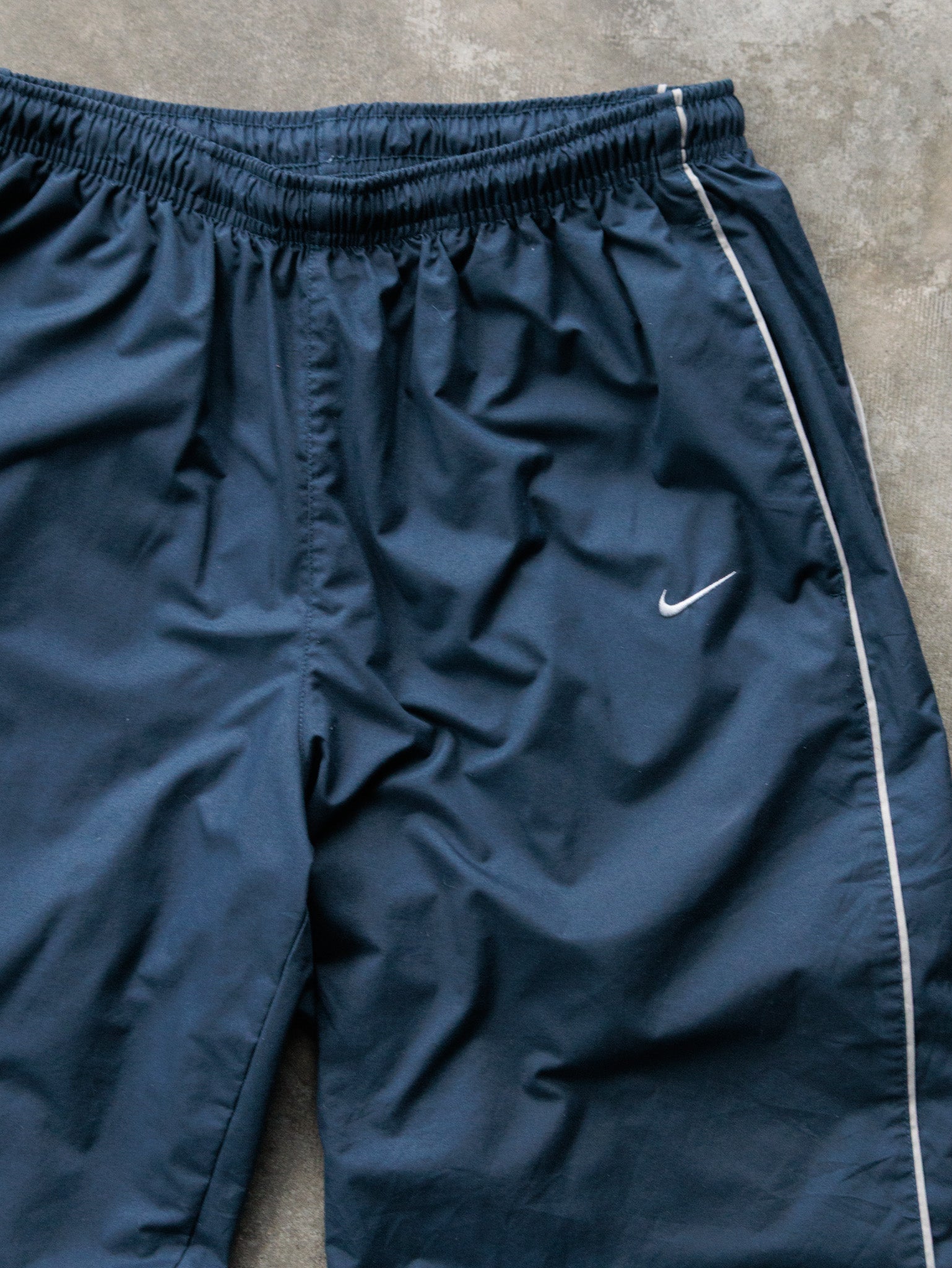 Vintage 00s Navy Nike Track Pants (M)