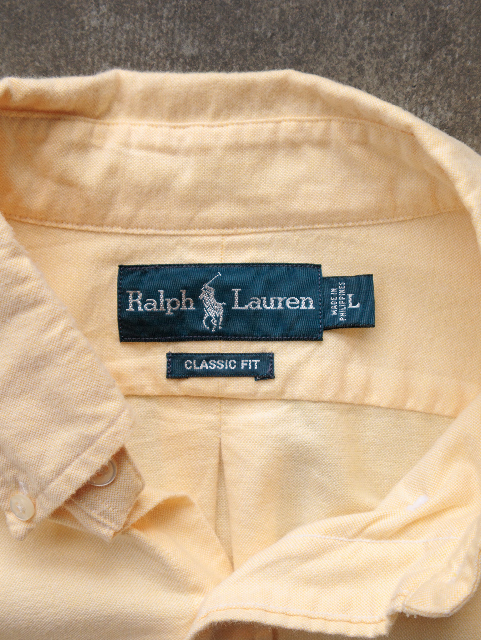 Vintage Yellow Ralph Lauren Shirt (L)