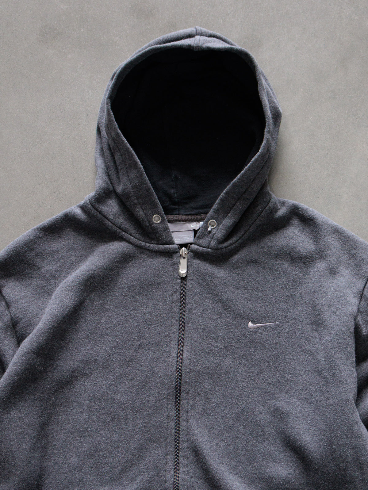 Vintage Grey Nike Full Zip Hoodie (L)
