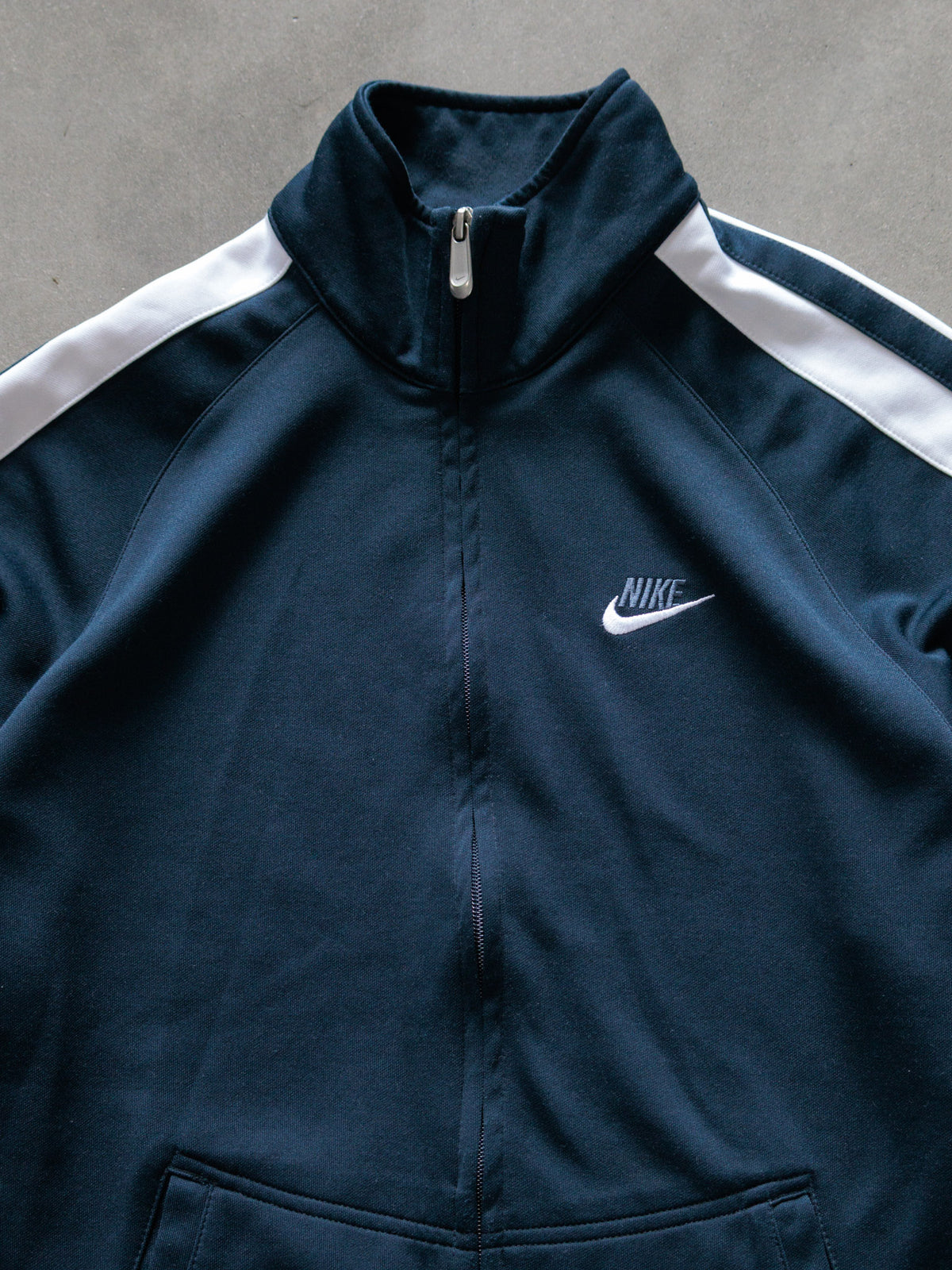 Vintage 00s Navy Nike Track Jacket (L)