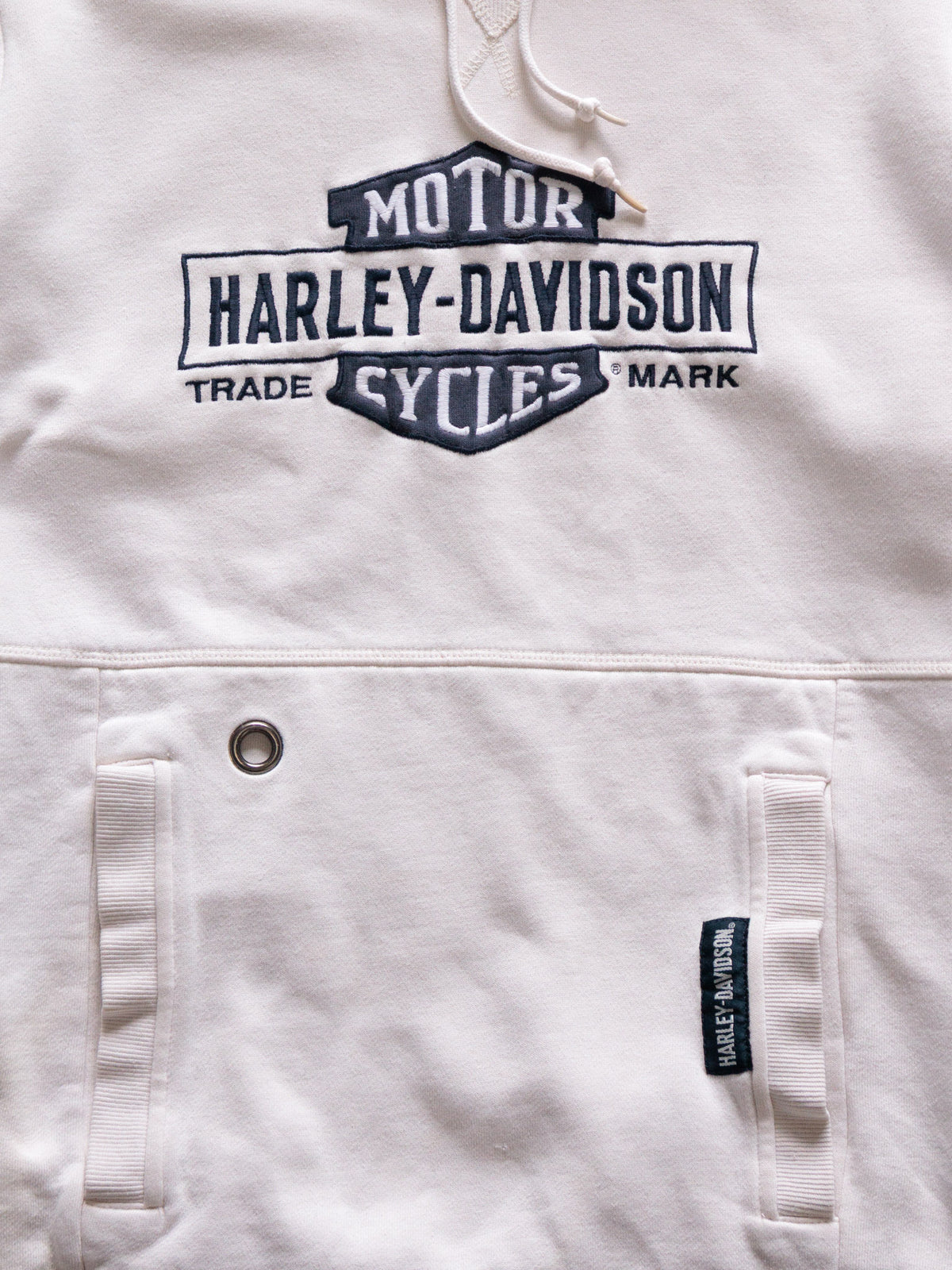 Vintage Beige Harley-Davidson Washington Utah Hoodie (-)