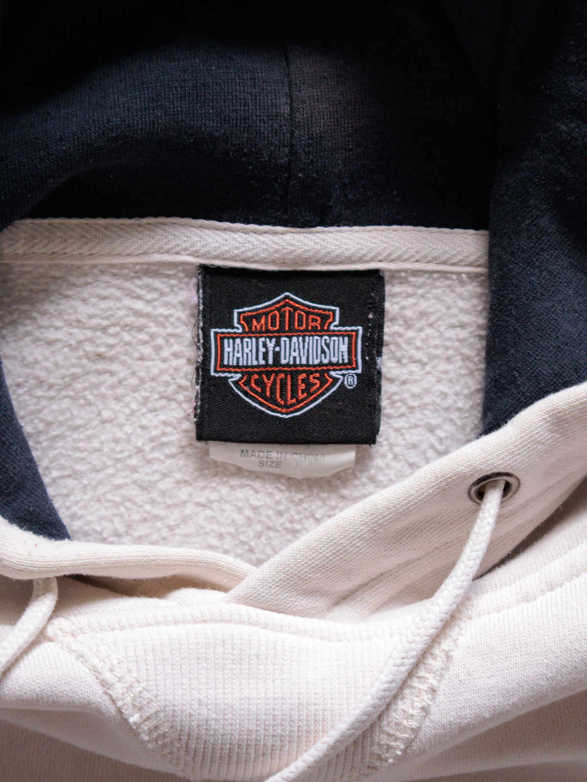 Vintage Beige Harley-Davidson Washington Utah Hoodie (-)