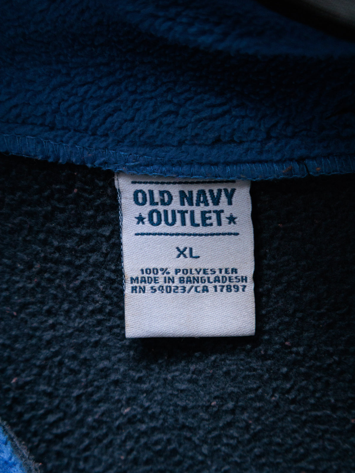 Vintage Navy Old Navy Fleece Quarter Zip (XL)