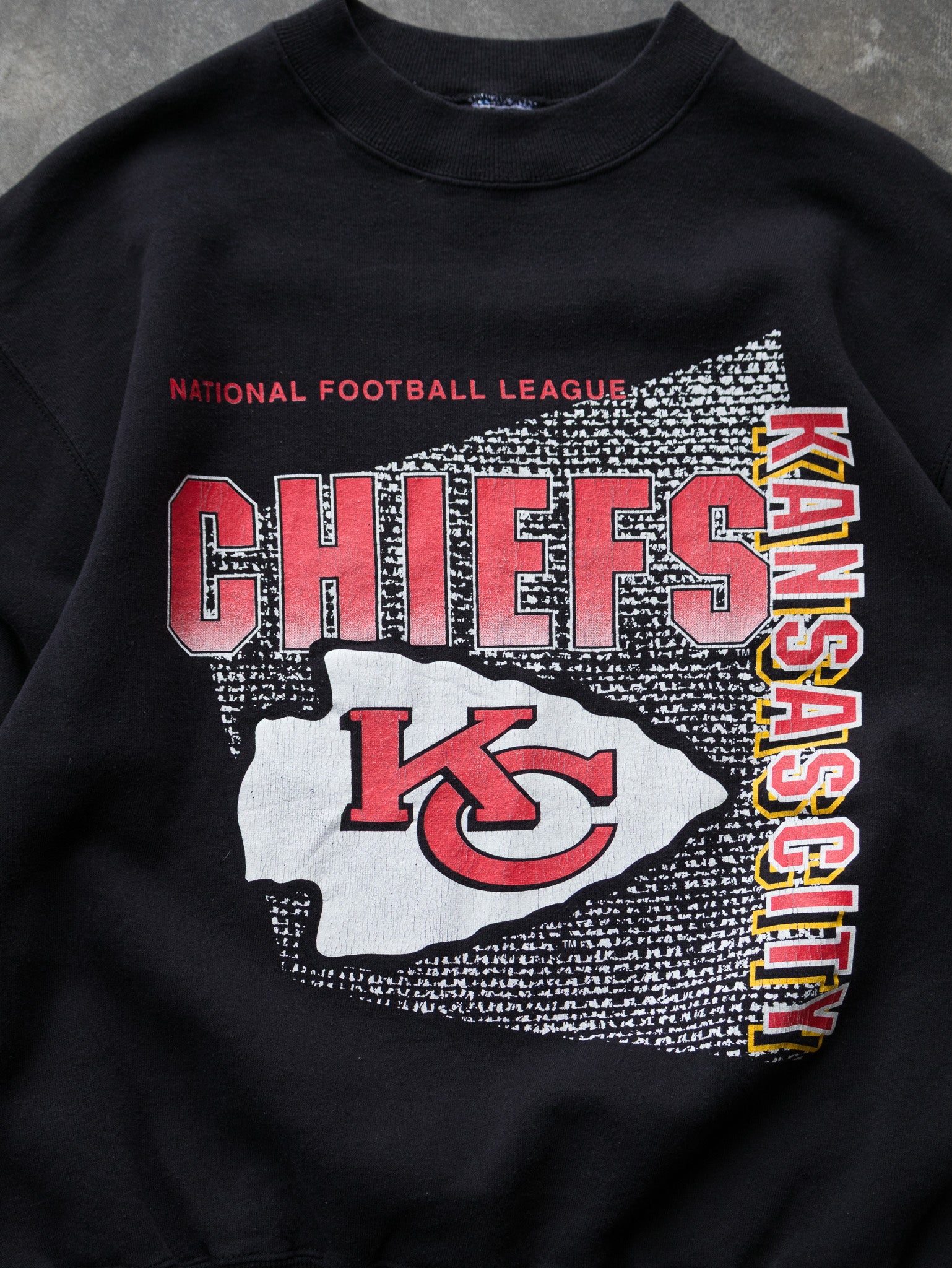 Vintage Black Kansas City Chiefs Sweatshirt (L)