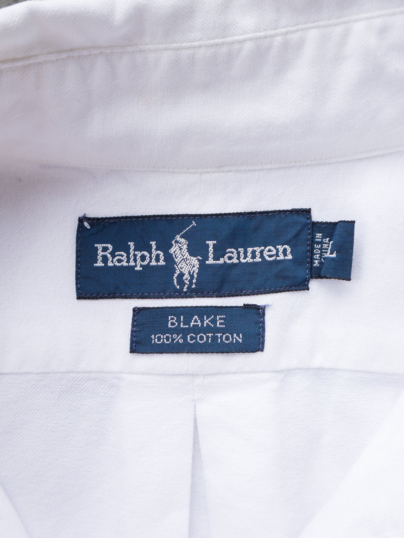 Vintage 90s White Ralph Lauren Shirt (L)