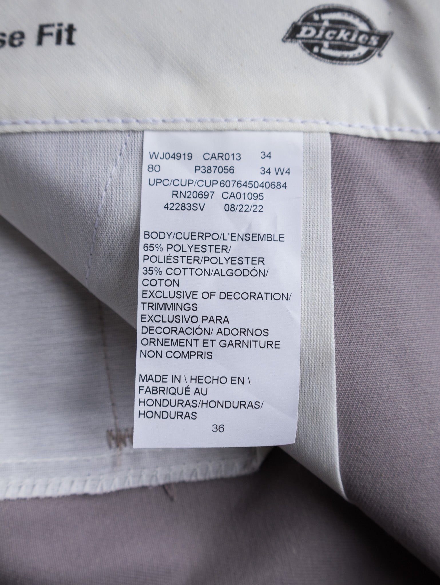 Grey Dickies Work Shorts (W34)