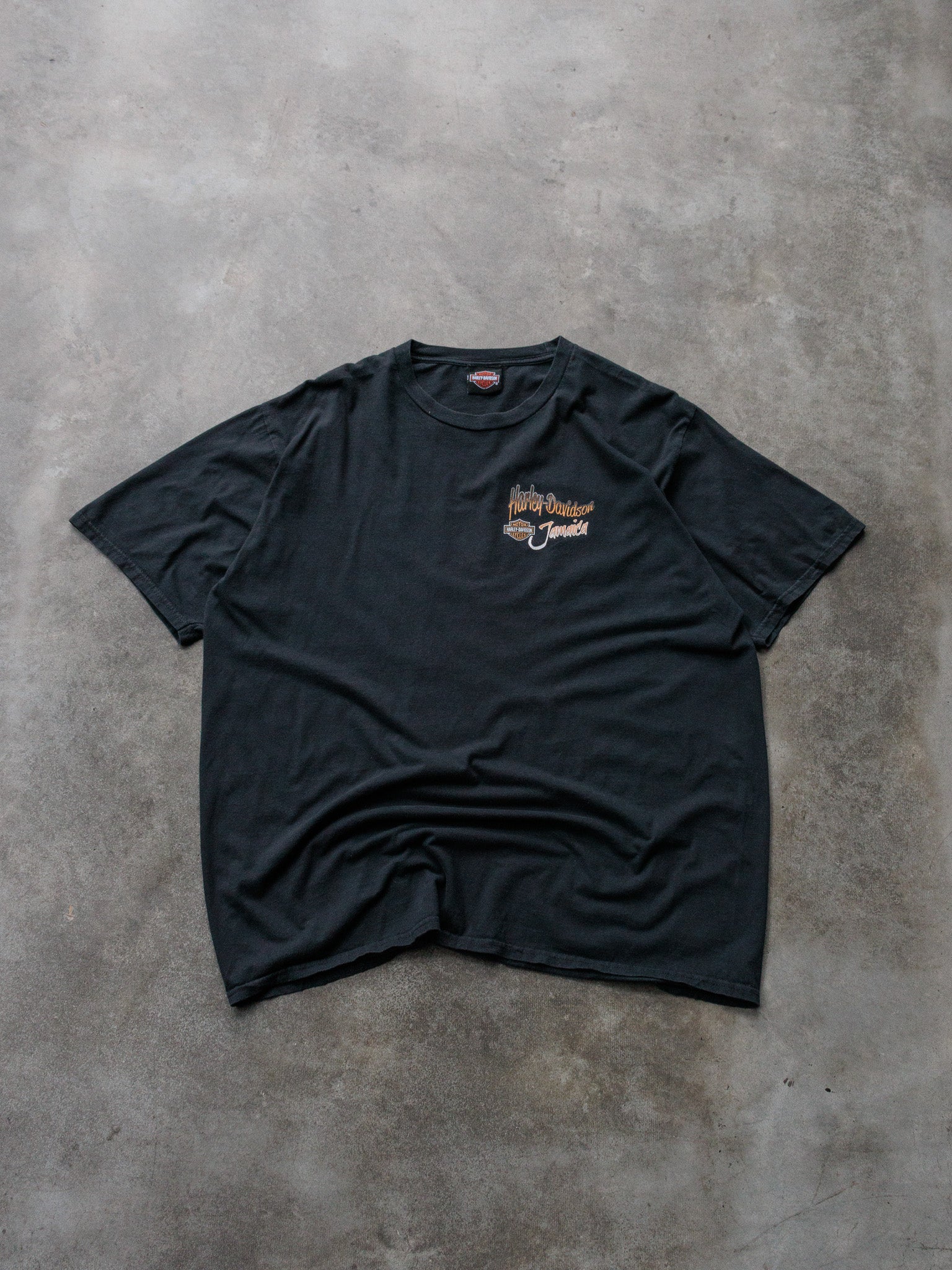 Vintage Black Harley-Davidson Jamaica Tee (XL)