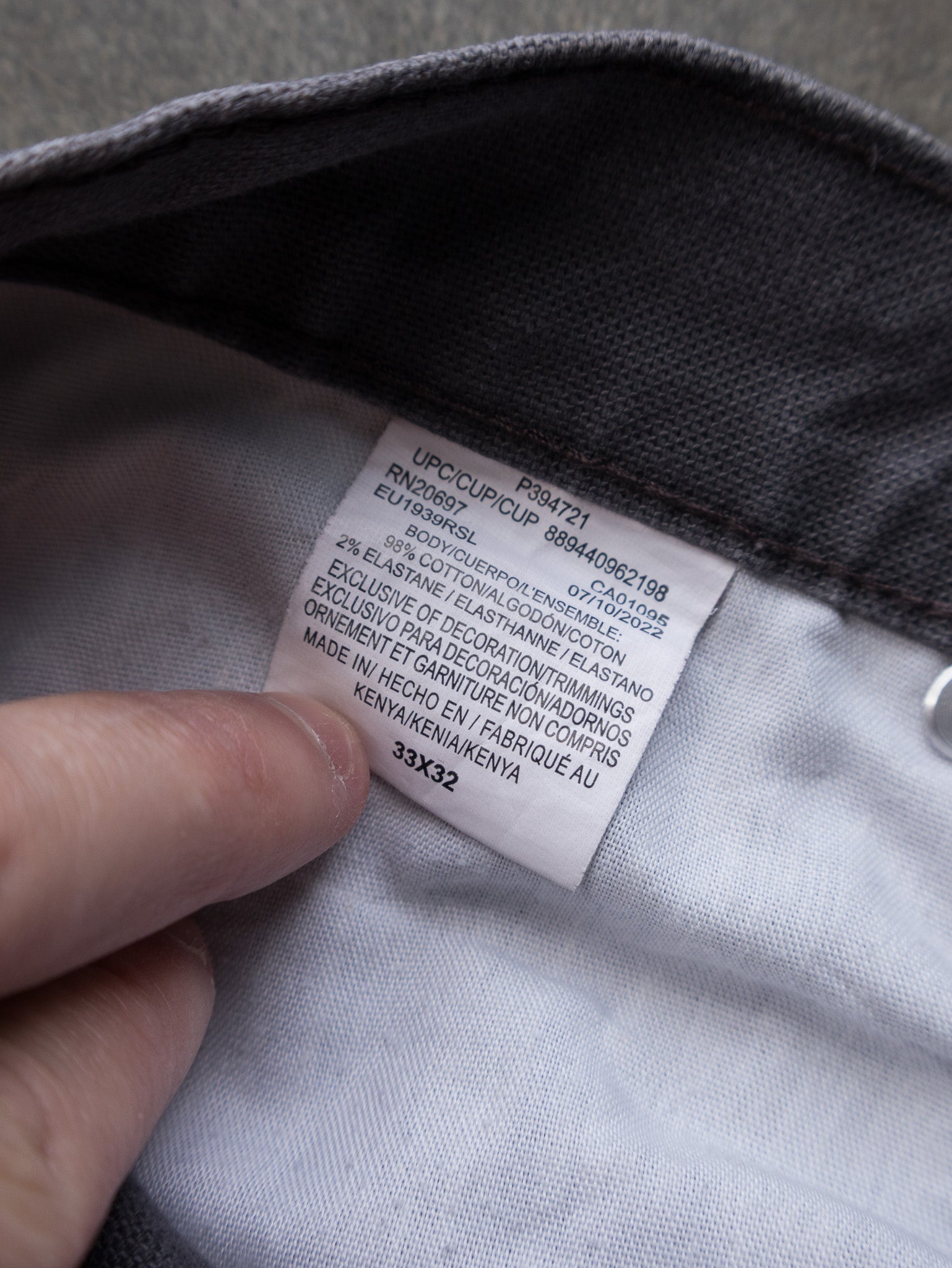 Vintage Grey Dickies Carpenter Pants (W33)