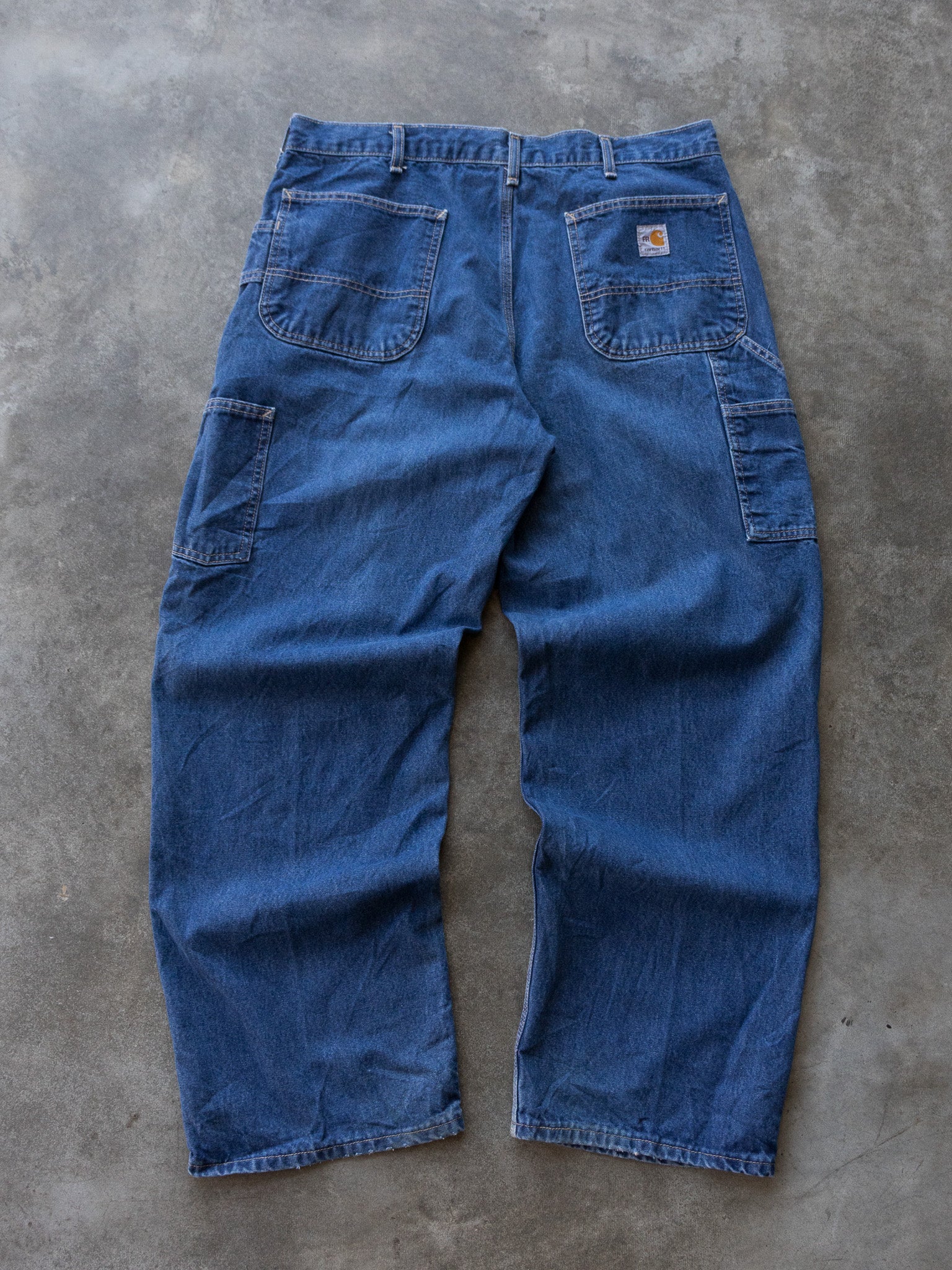 Vintage Blue Carhartt Carpenter Jeans (W36)