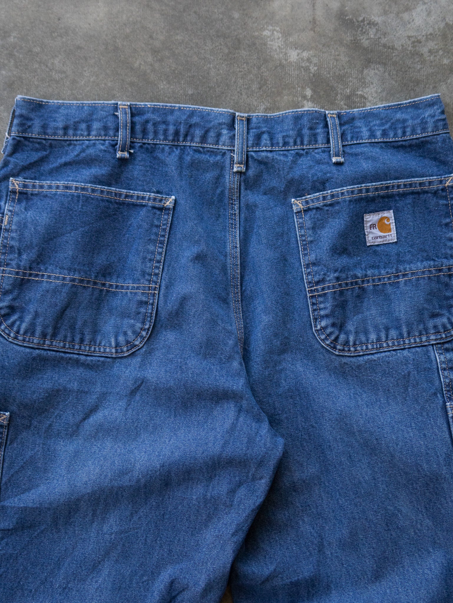 Vintage Blue Carhartt Carpenter Jeans (W36)