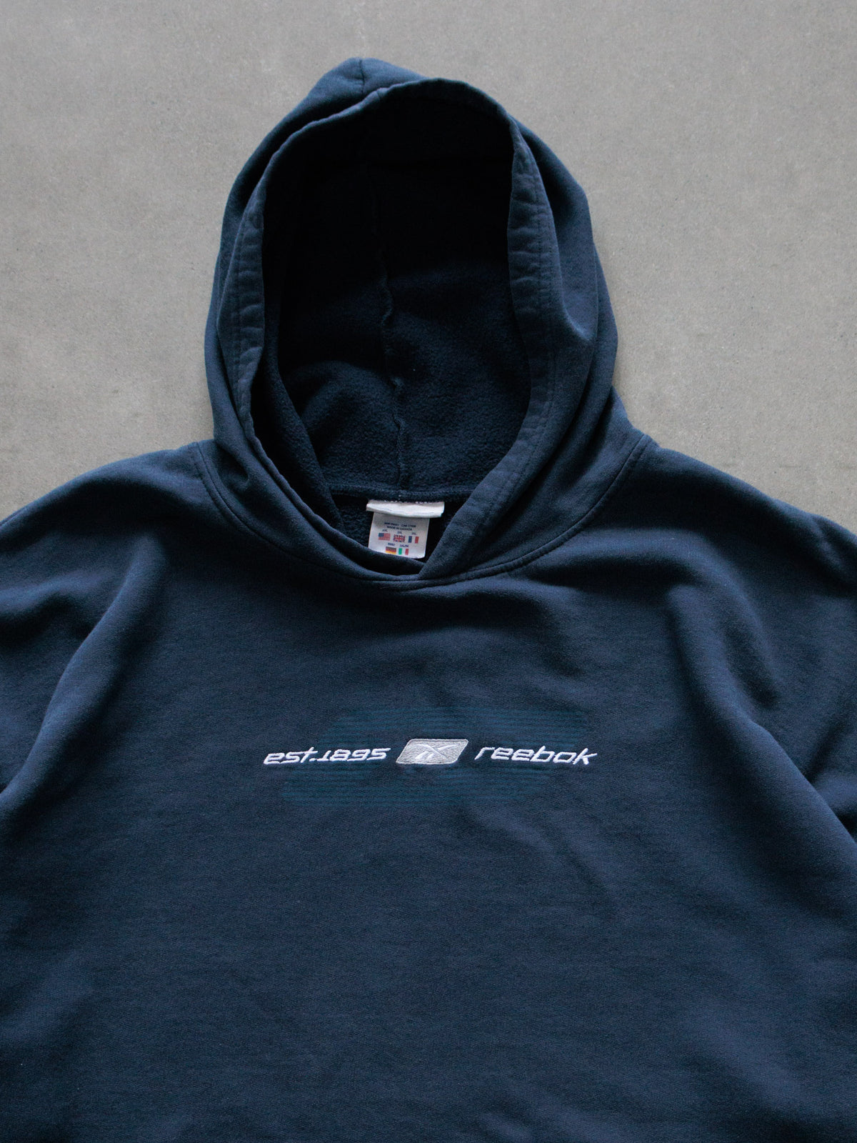 Vintage 00s Navy Reebok Hoodie (2XL)