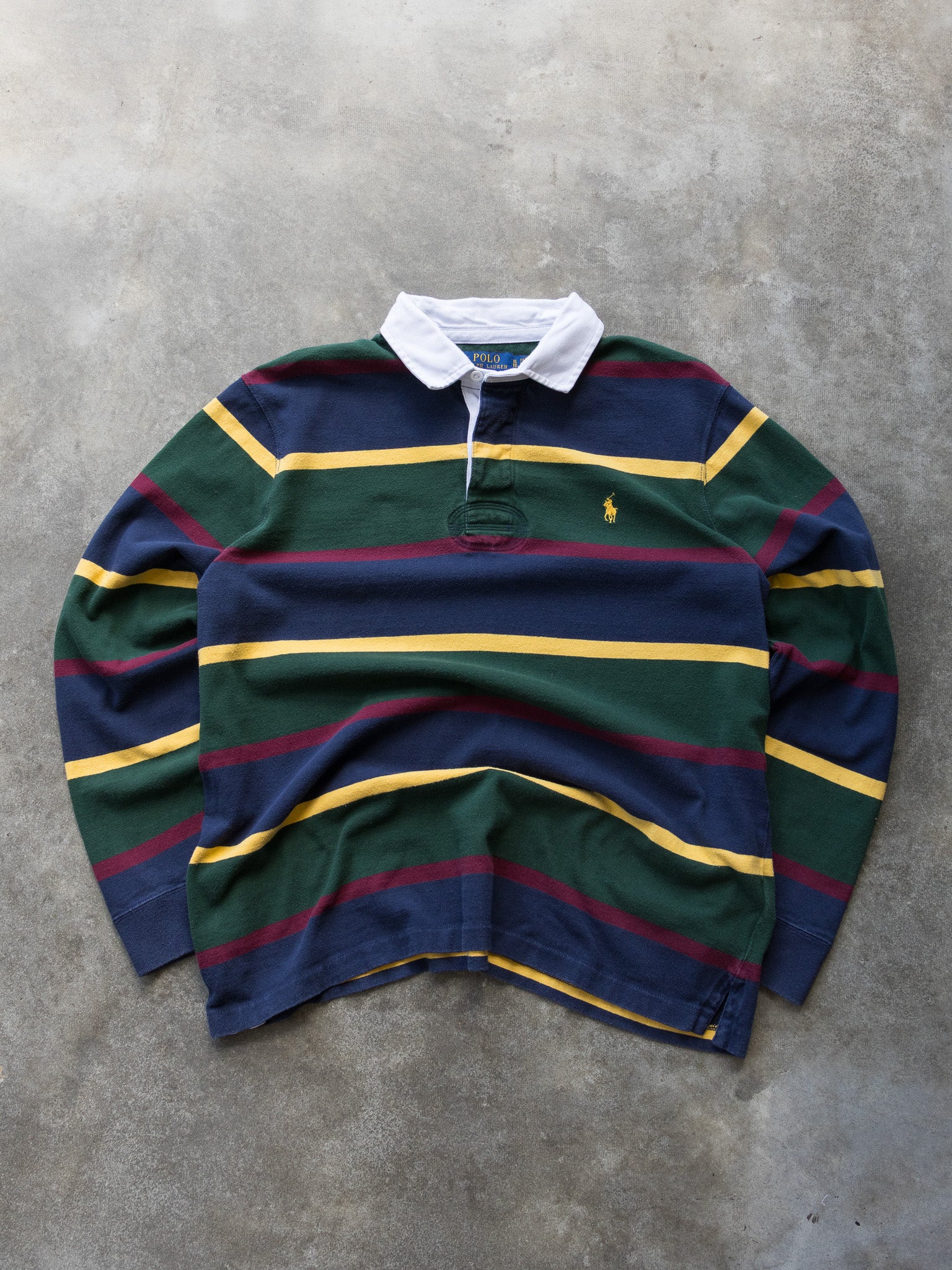 Vintage 00s Polo Ralph Lauren Rugby Shirt (XL)