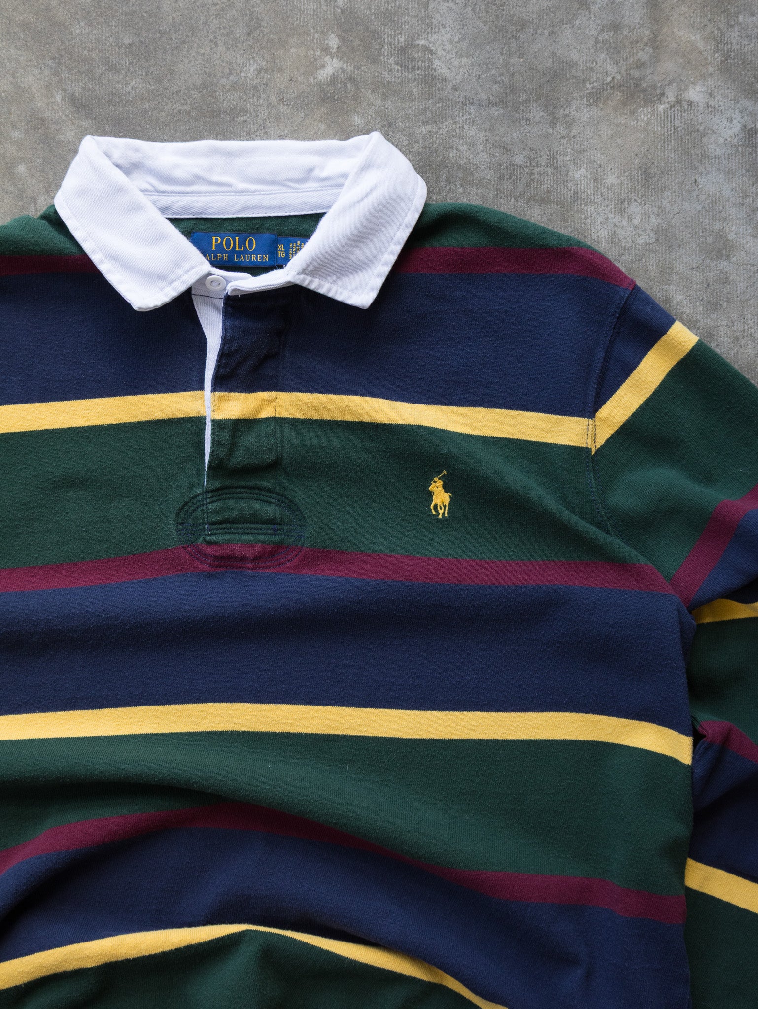 Vintage 00s Polo Ralph Lauren Rugby Shirt (XL)