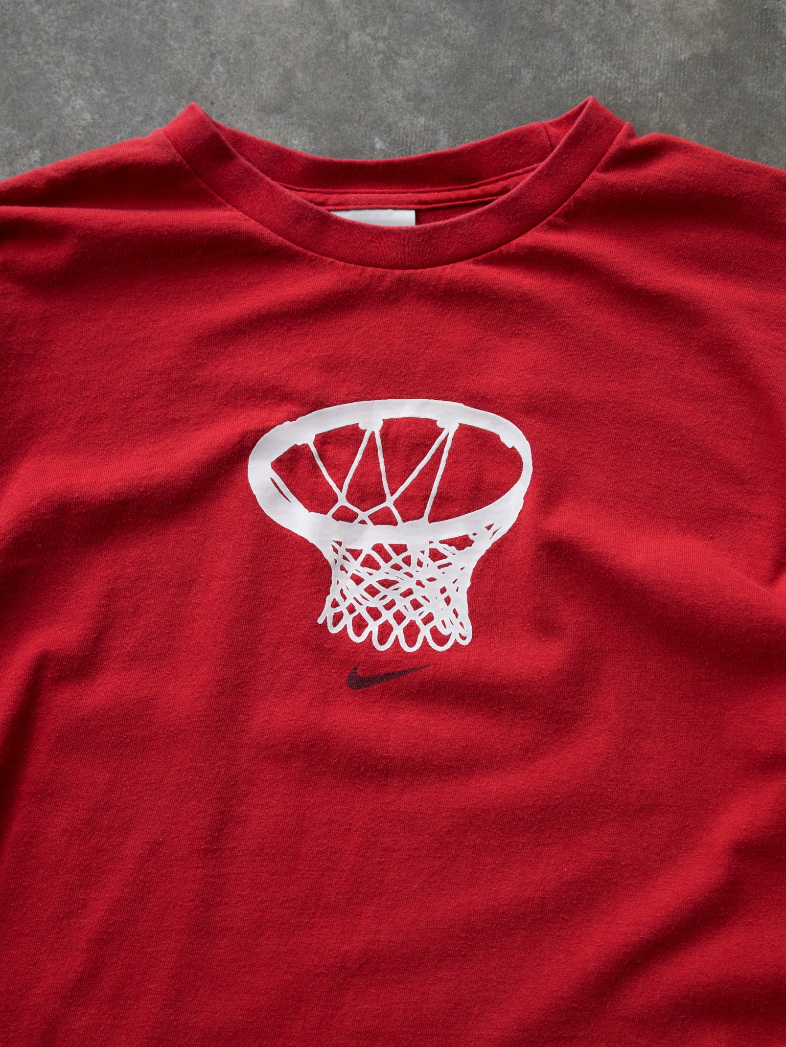 Vintage Red Nike Basketball Long Sleeve (L)