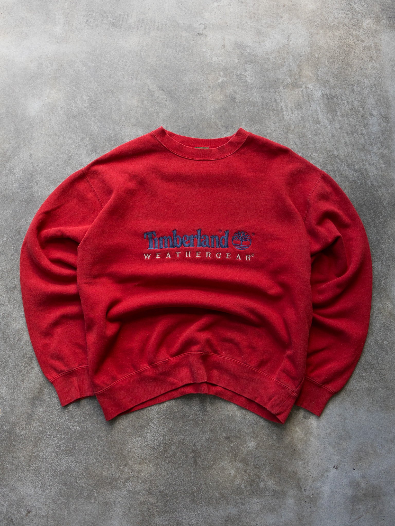 Vintage 90s Red Timberland Sweatshirt (L)