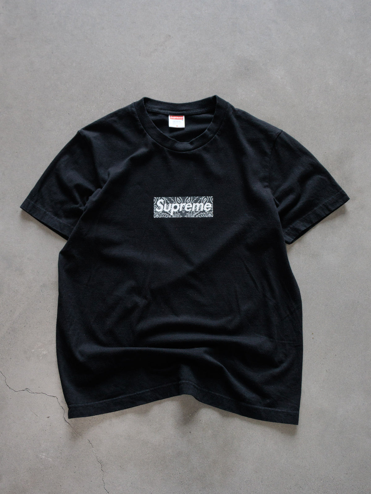 2019 Black Supreme Bandana Box Logo Tee (S)