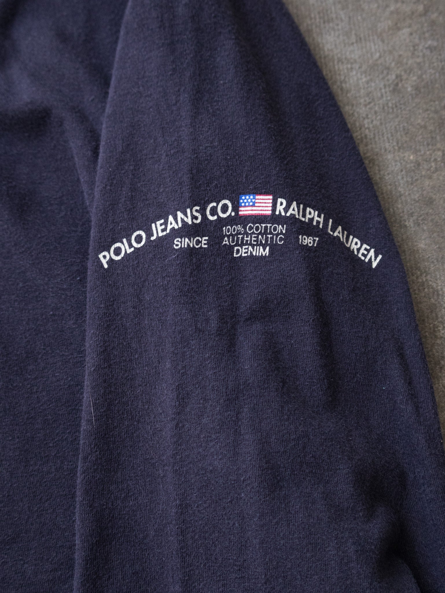 Vintage Navy Ralph Lauren Long Sleeve (XL)