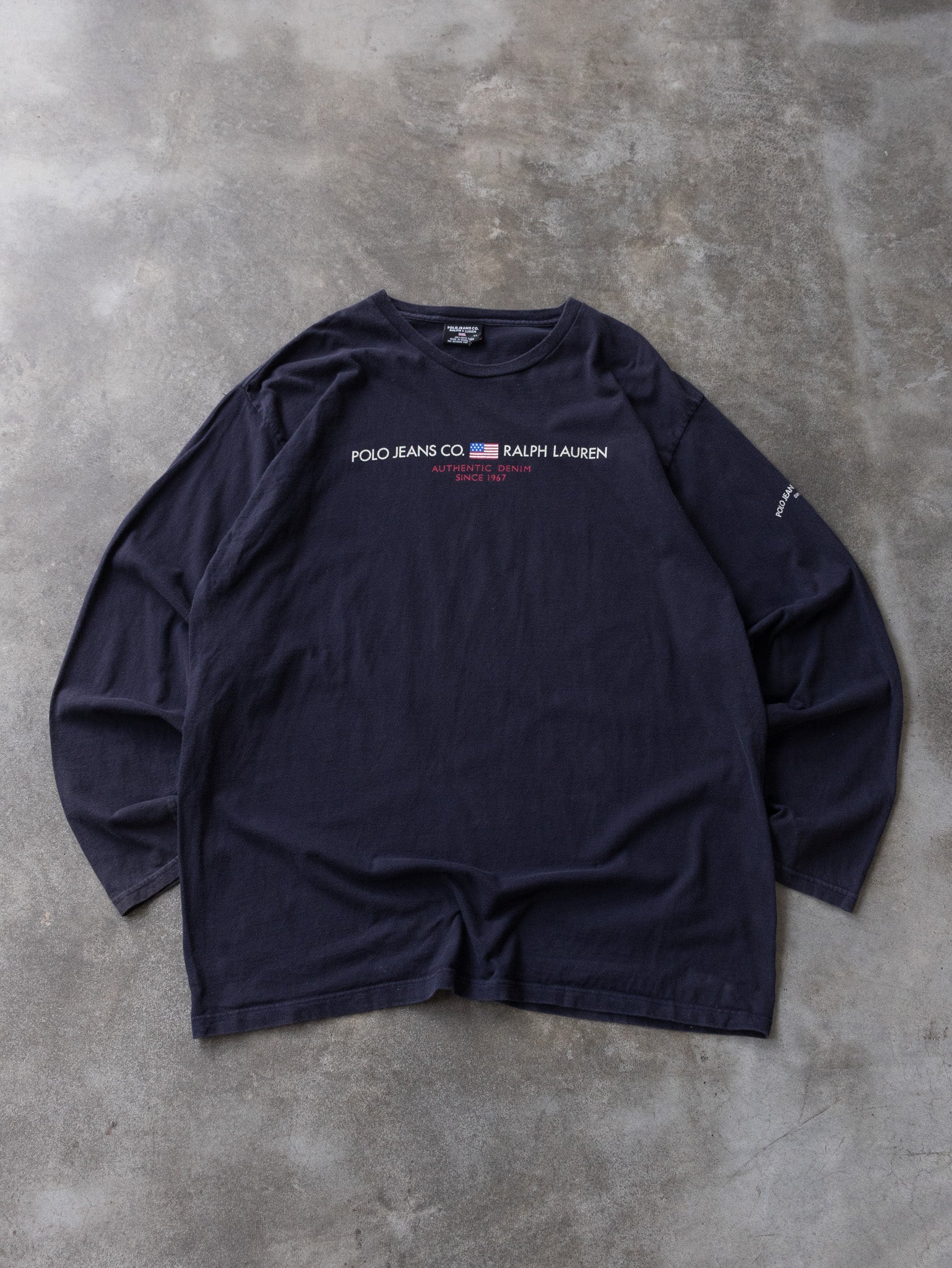 Vintage Navy Ralph Lauren Long Sleeve (XL)