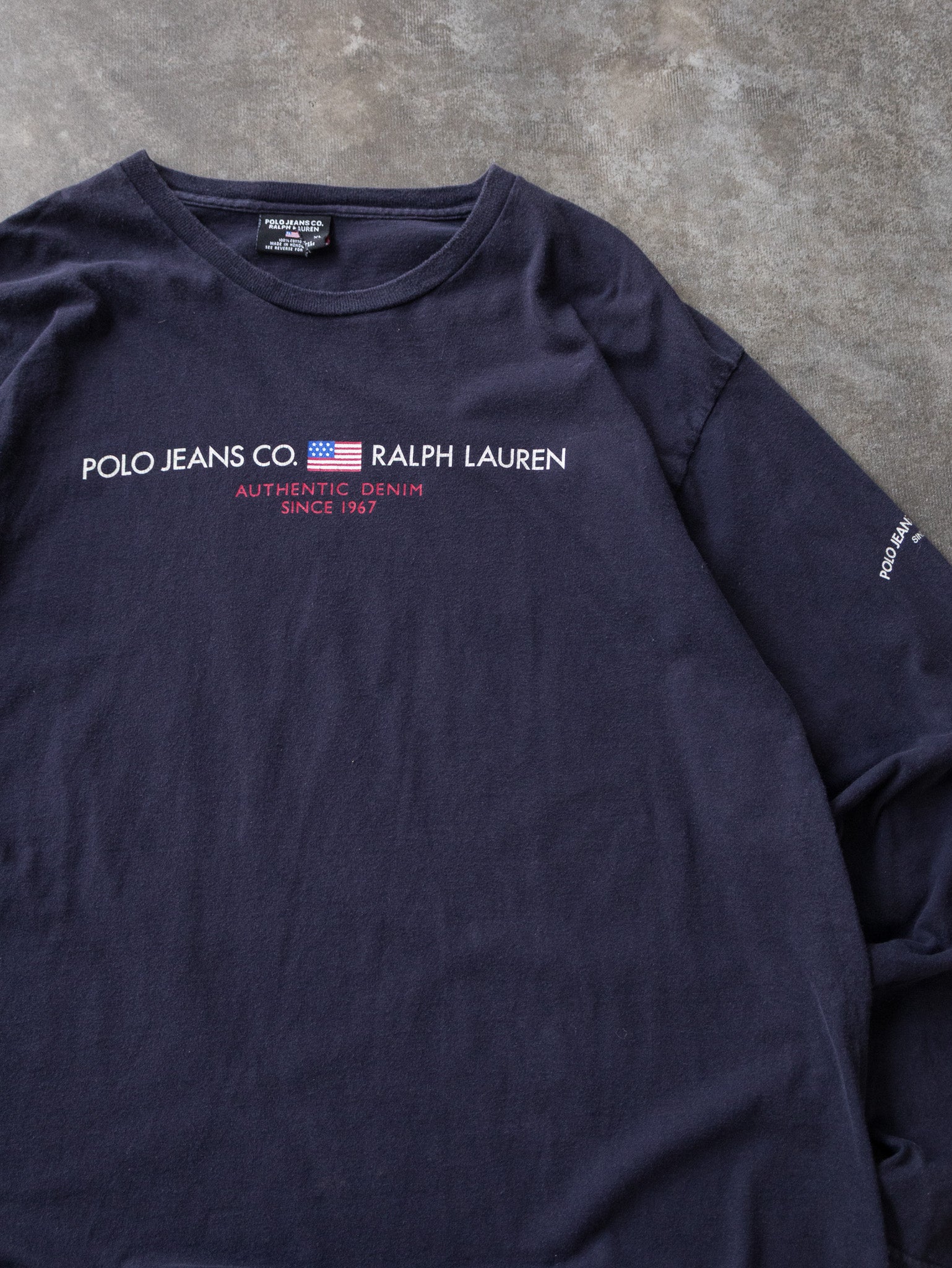 Vintage Navy Ralph Lauren Long Sleeve (XL)