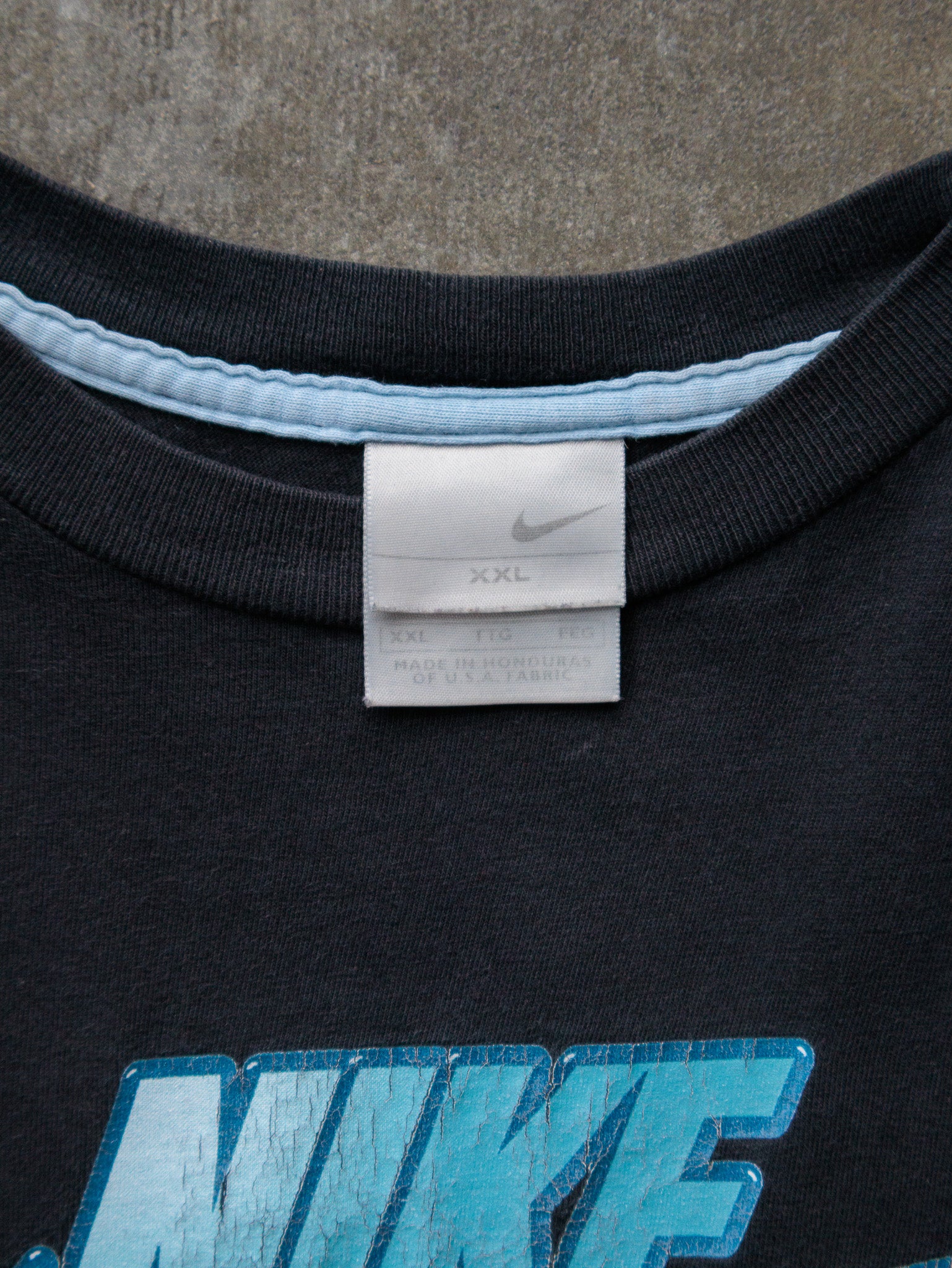 Vintage 90s Black Nike Futura Logo Tee (2XL)