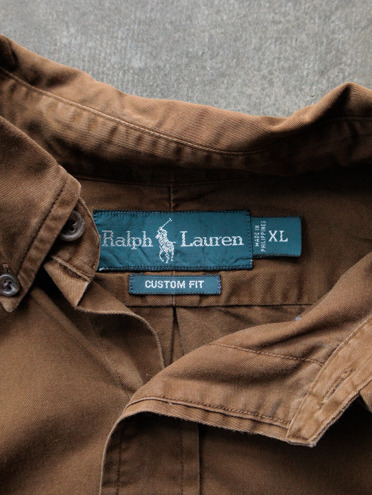 Vintage 00s Brown Ralph Lauren Shirt (XL)