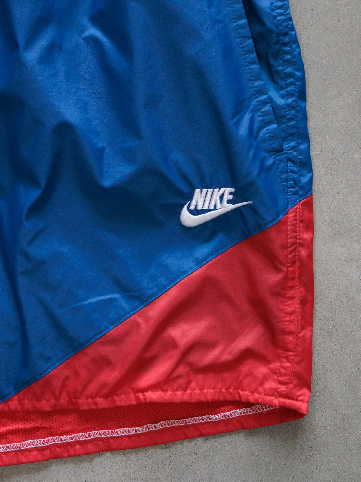 Vintage Blue Nike Colourblock Swim Shorts (S)