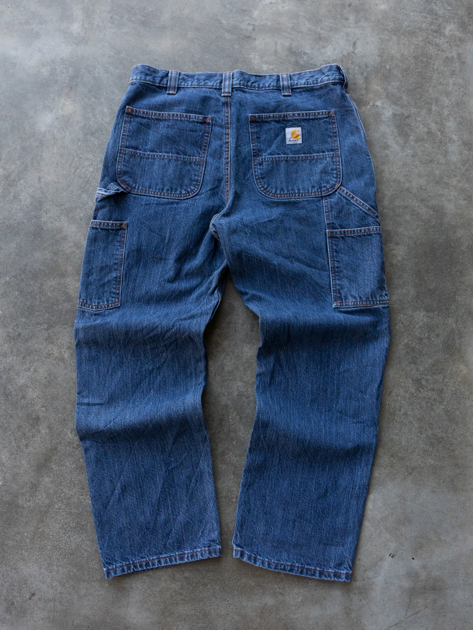 Vintage Blue Carhartt Carpenter Jeans (W34)