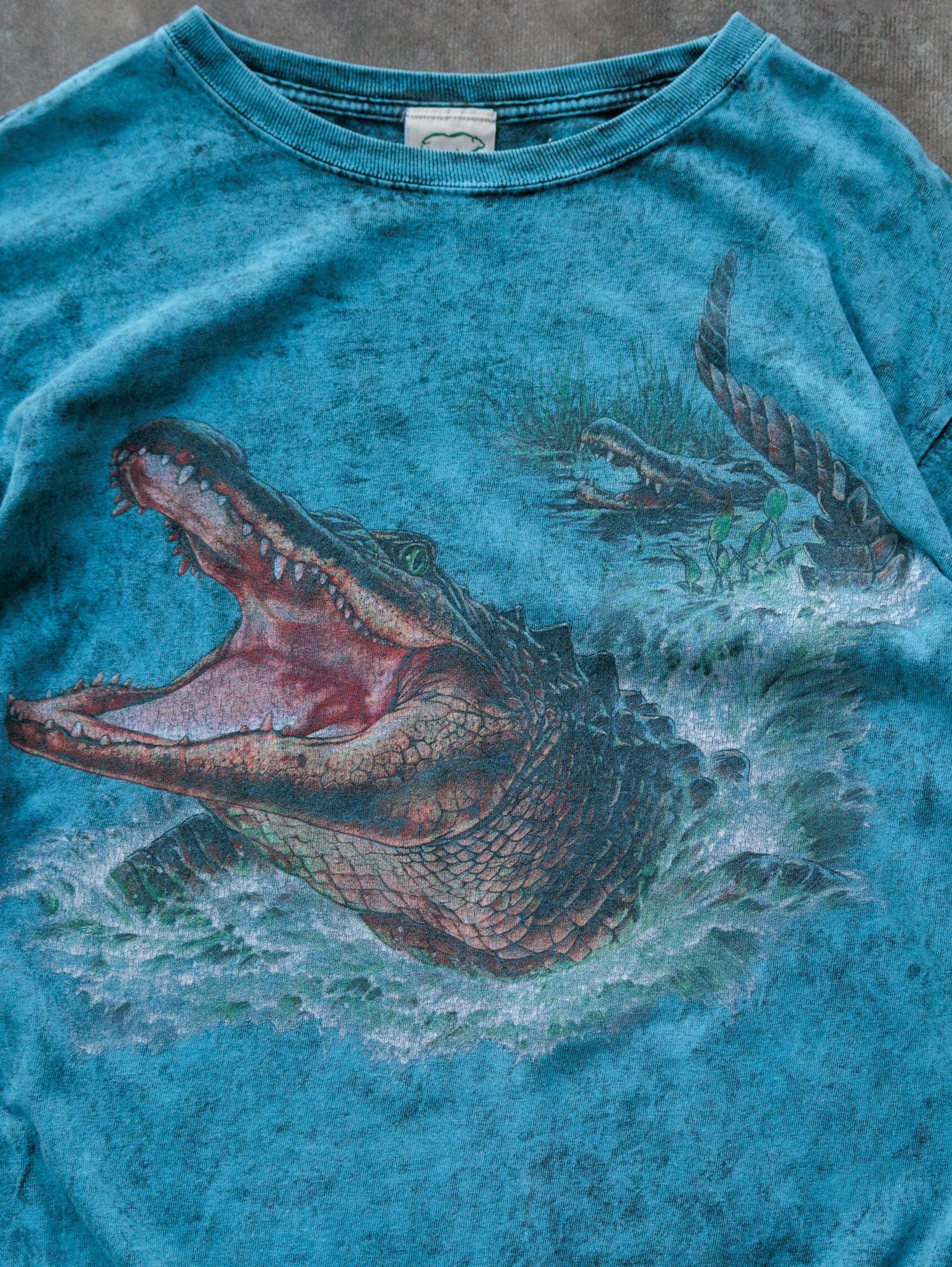 Vintage Teal Habitat Alligator Tee (M)