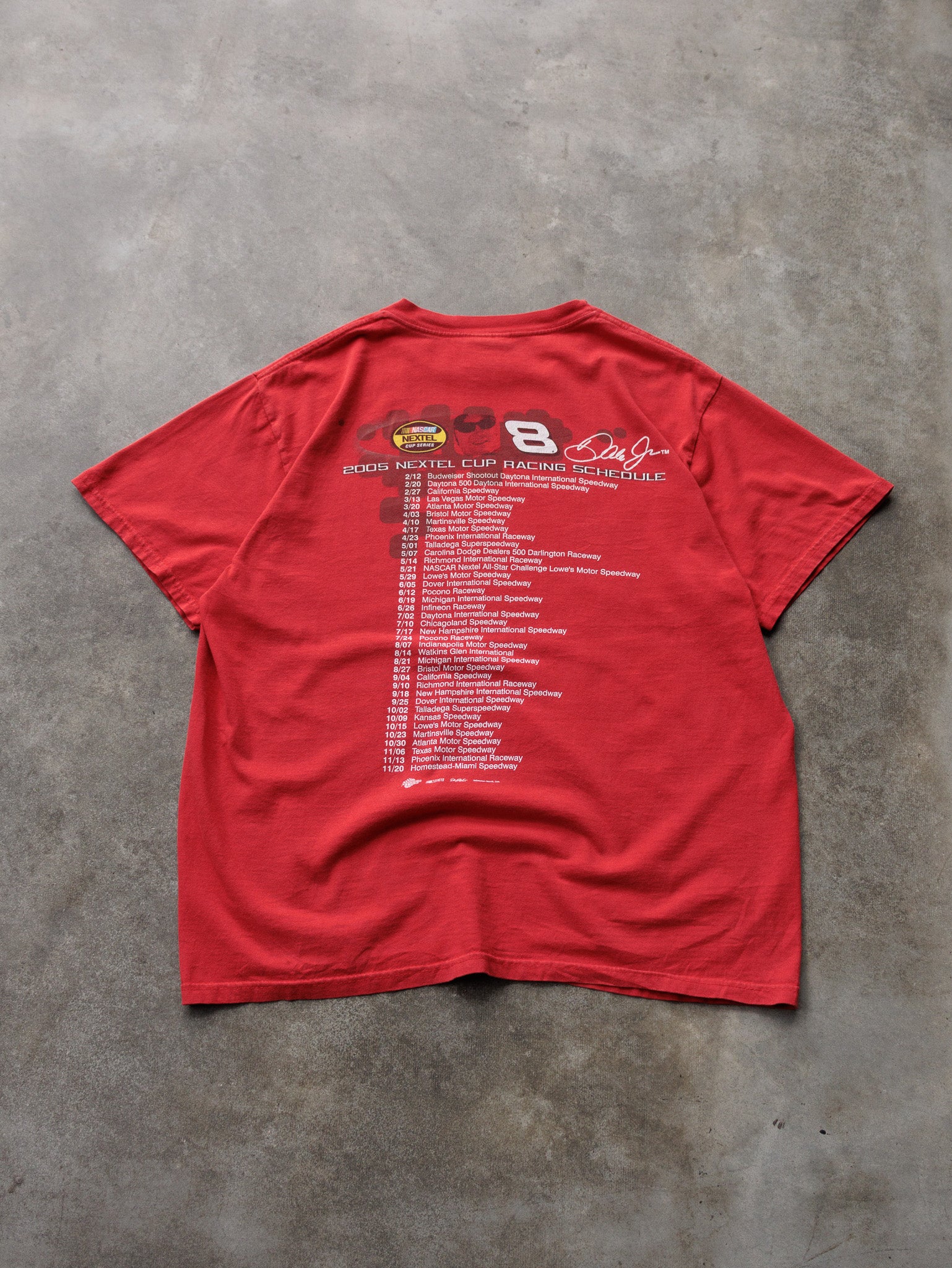 Vintage 2005 Red NASCAR Dale Jr Tee (-)