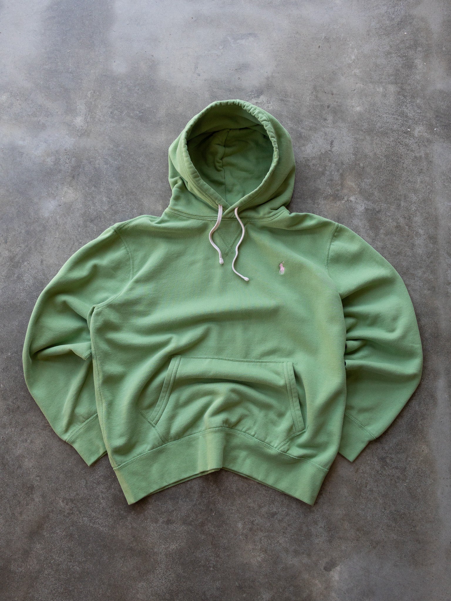 Vintage Lime Polo Ralph Lauren Hoodie (L)