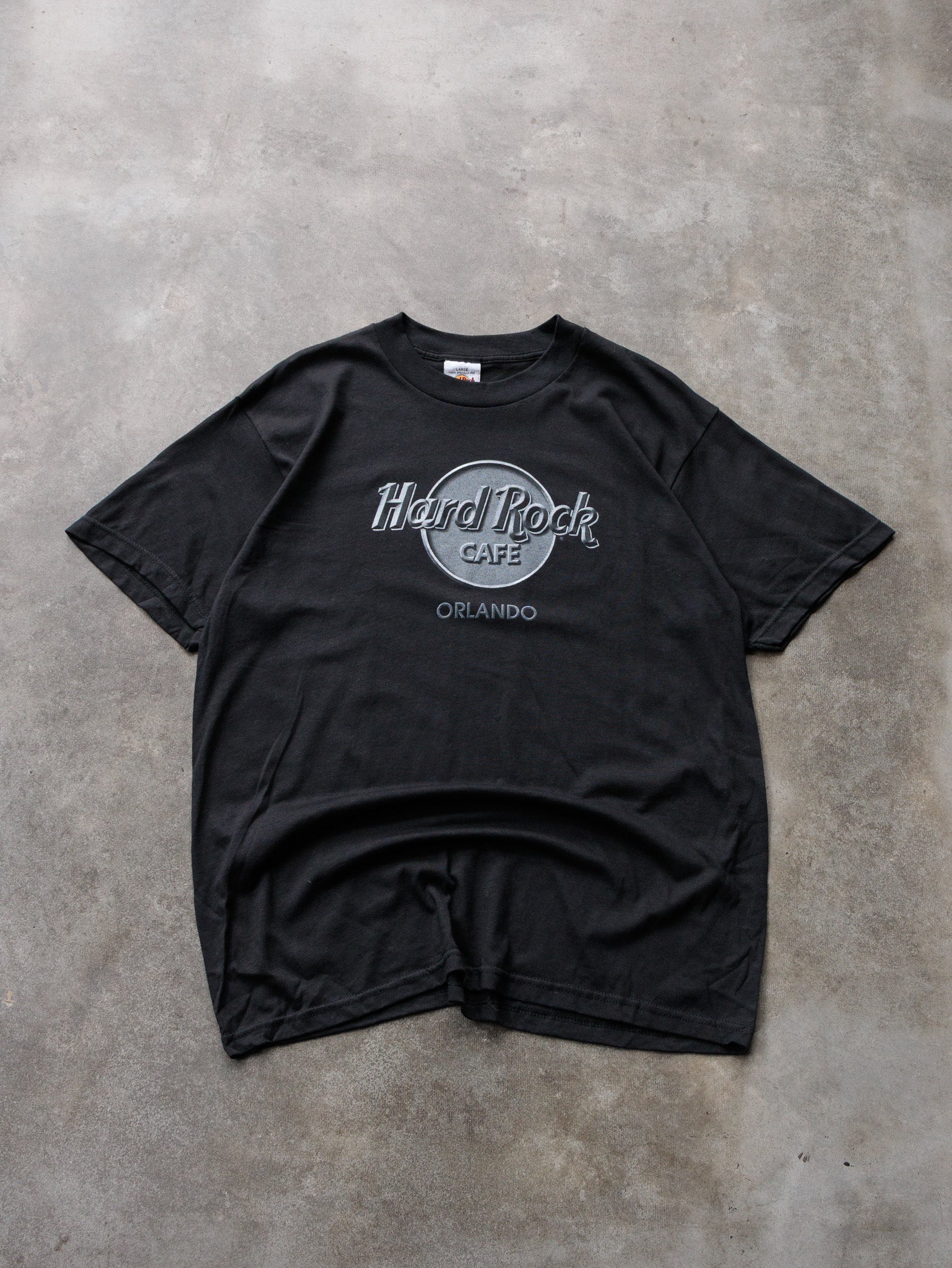 Vintage 90s Black Hard Rock Cafe Orlando Tee (L)